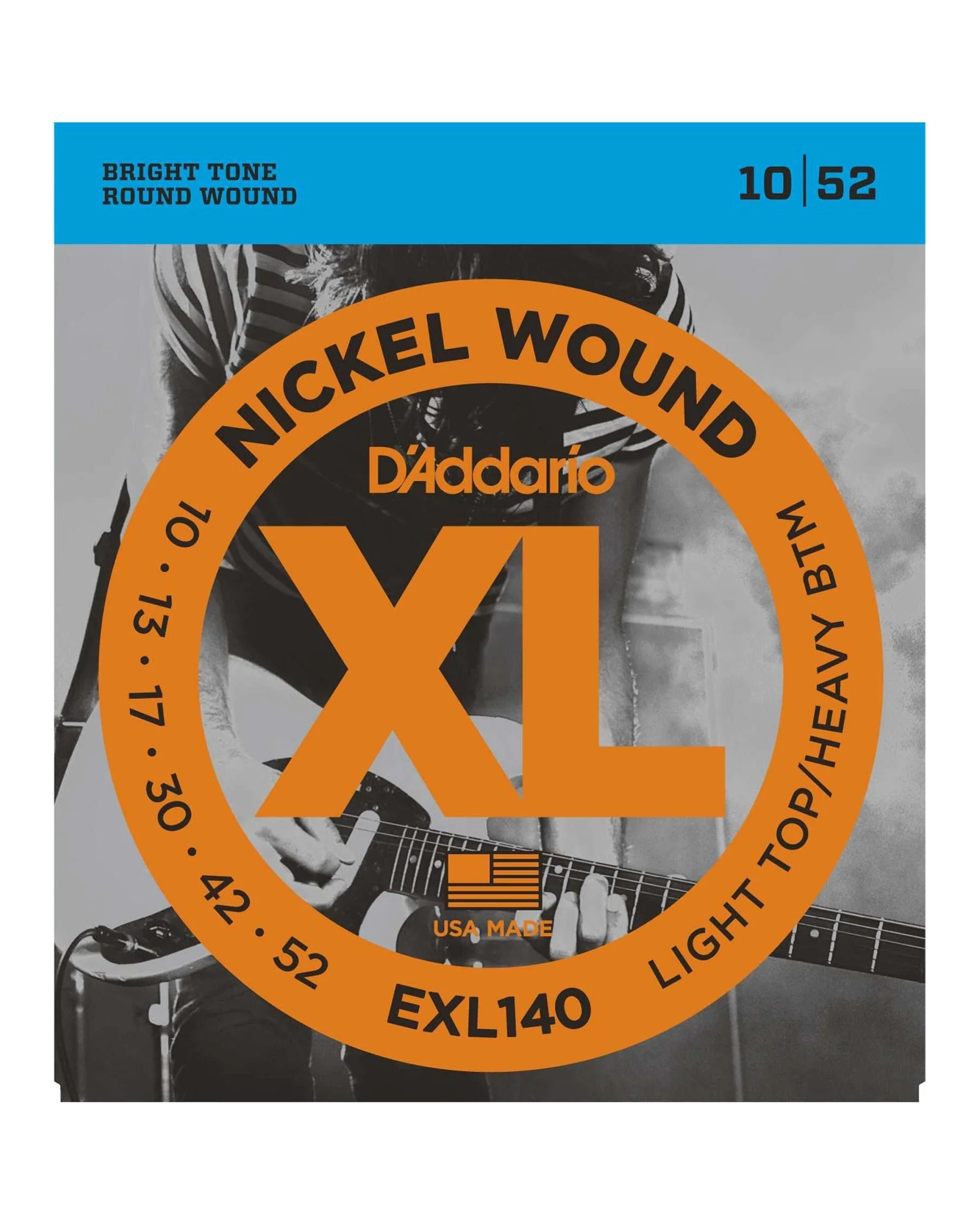 D'Addario EXL140 Nickel Electric Guitar Strings, Light Top/Heavy Bottom