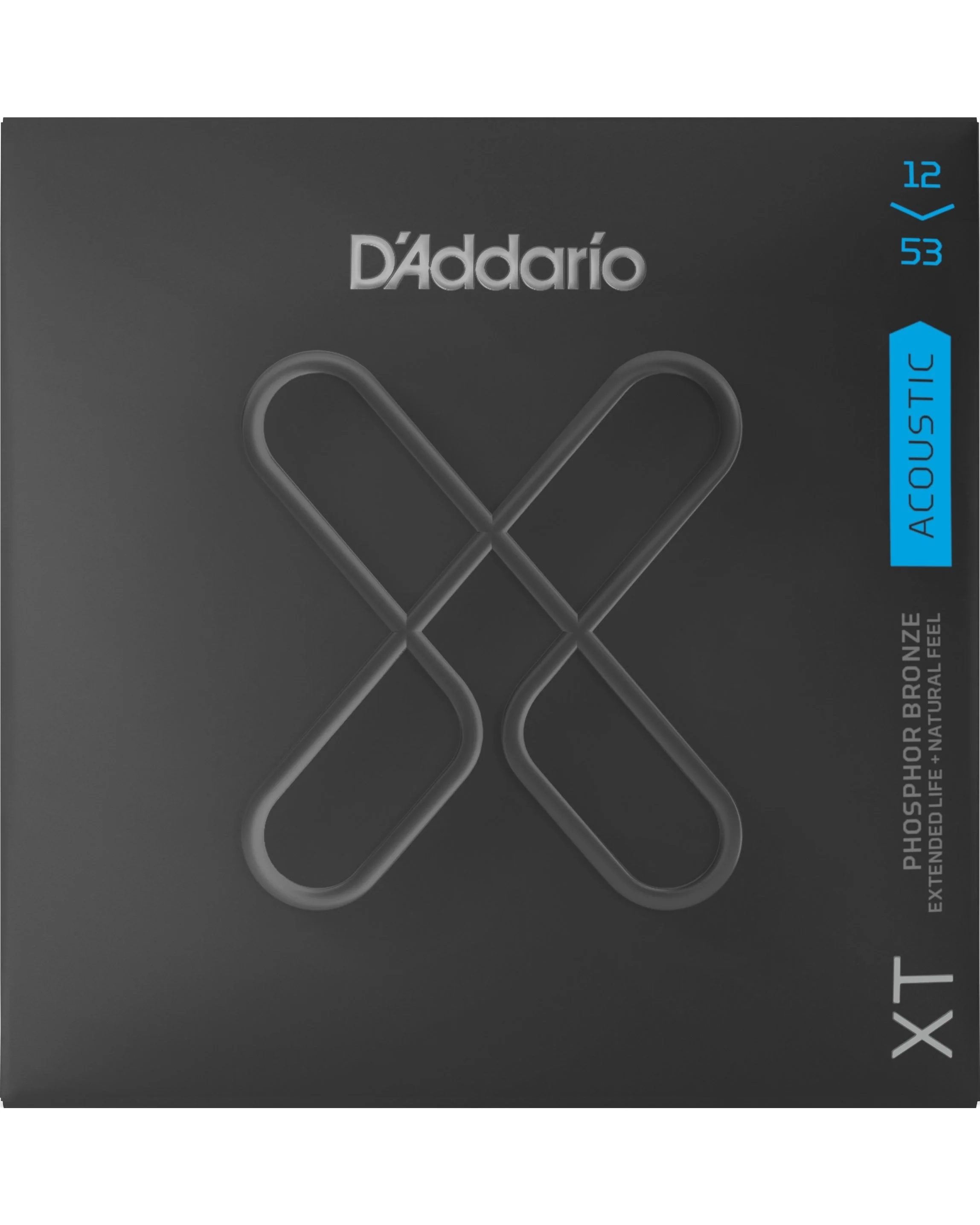 D'Addario XTAPB1253 Phosphor Bronze Coated Acoustic Guitar Strings, Light (3-Pack)