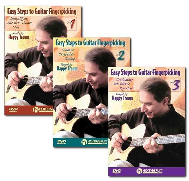 DVD - Easy Steps to Guitar Fingerpicking: Three DVD Set