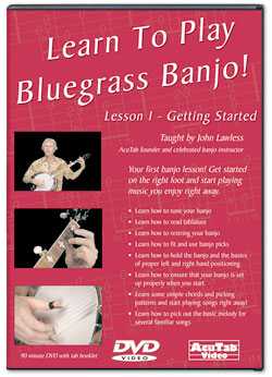 DVD - Learn to Play Bluegrass Banjo! Lesson One - Getting Started
