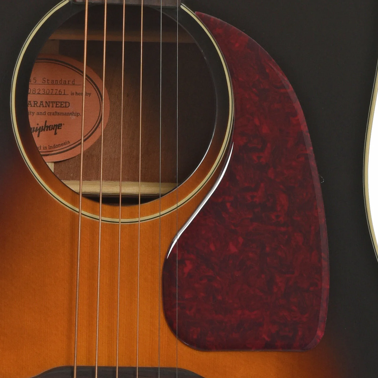 Epiphone J-45 Standard Acoustic Guitar & Gigbag, Vintage Sunburst - Image 6