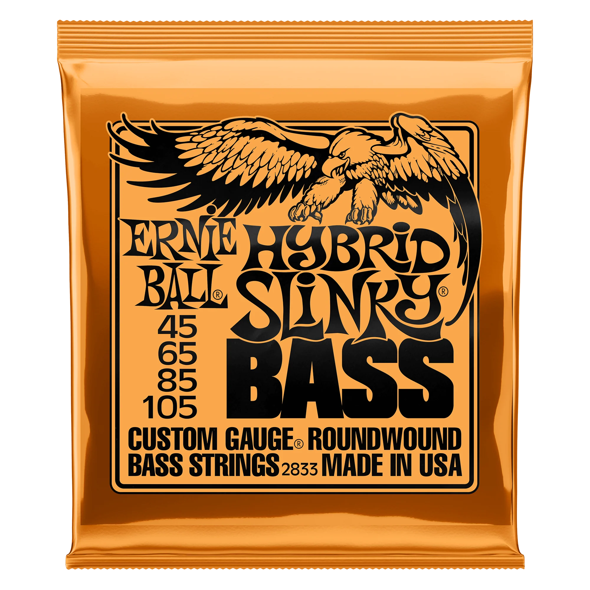 Ernie Ball 2833 Hybrid Slinky Electric Bass Strings, Long Scale