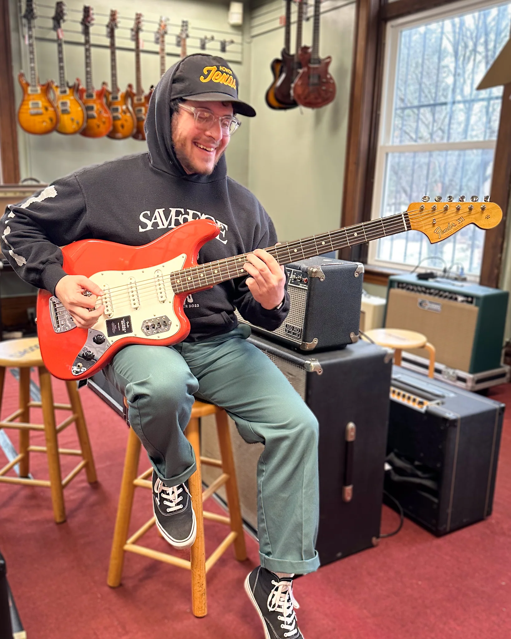 Fender Vintera II '60s Bass VI, Fiesta Red