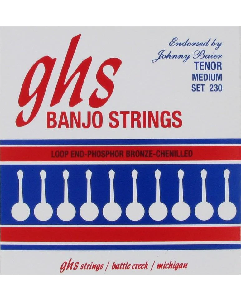 GHS 230 Phosphor Bronze Johnny Baier Signature Tenor Banjo Strings