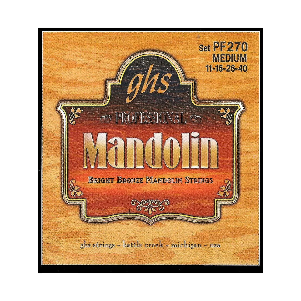 GHS PF270 Bright Bronze Mandolin Strings, Medium