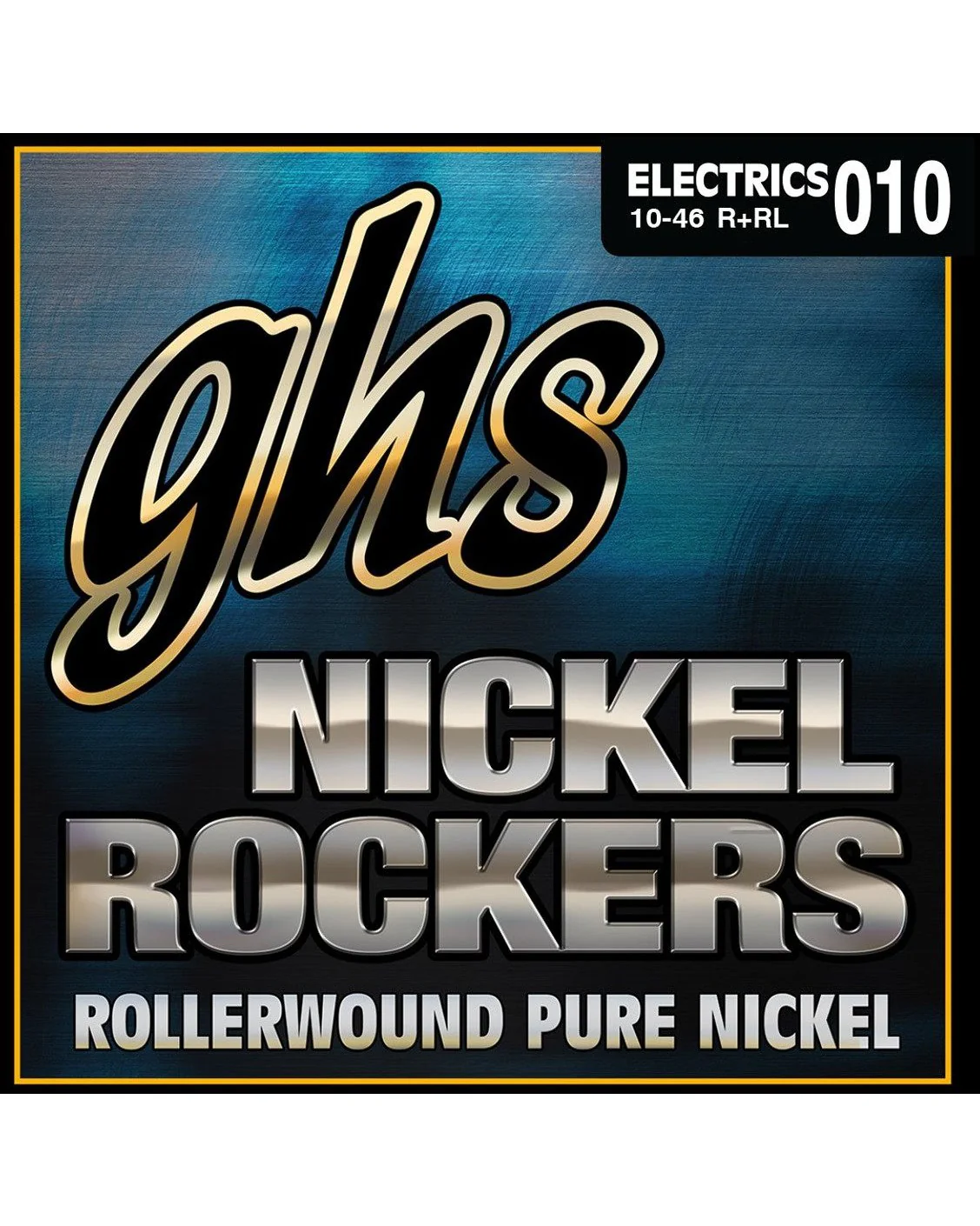 GHS R+RL Rollerwound Nickel Rockers Electric Guitar Strings, Light