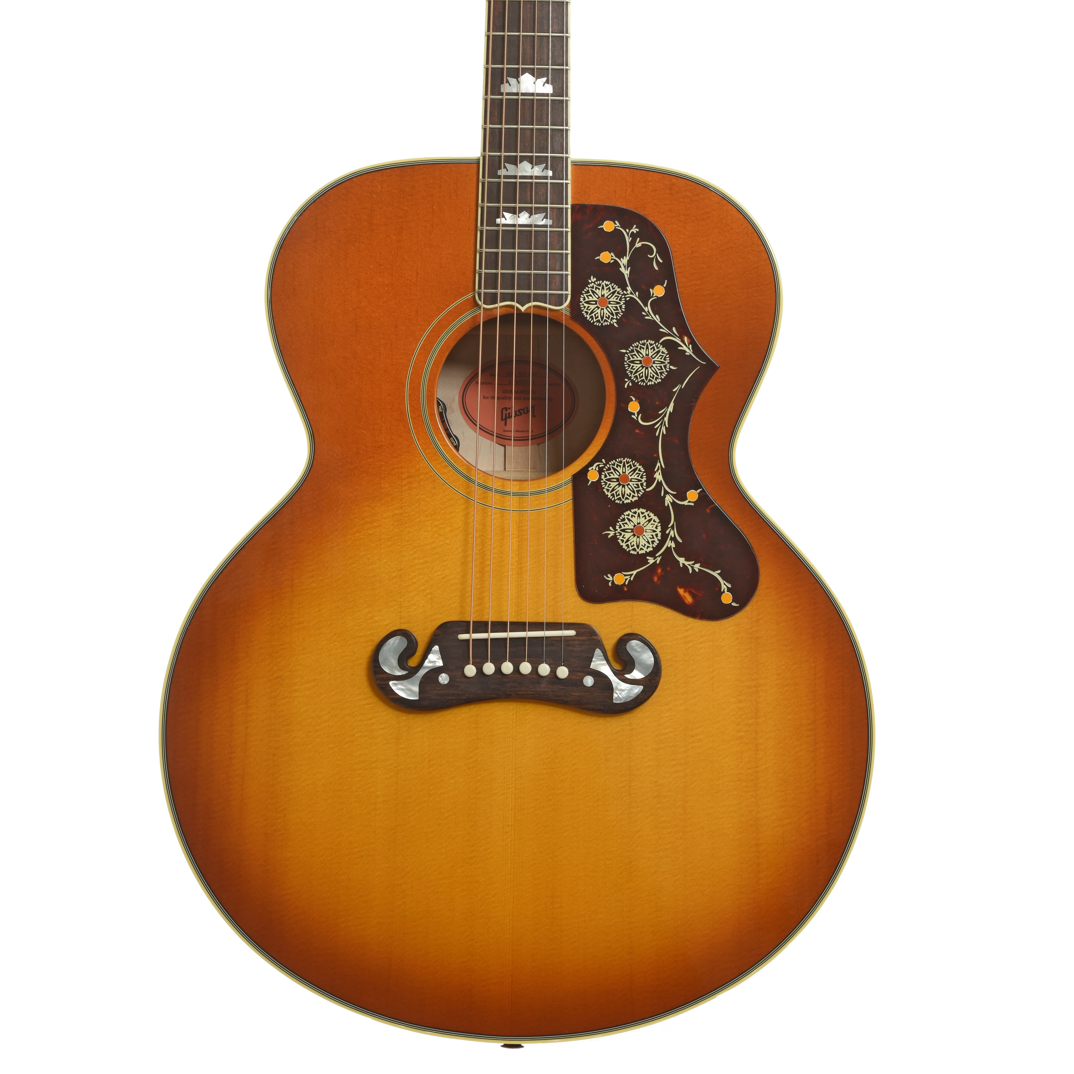 Gibson SJ-200 60s Original Acoustic Guitar & Case, Heritage Cherry Sunburst - Image 2