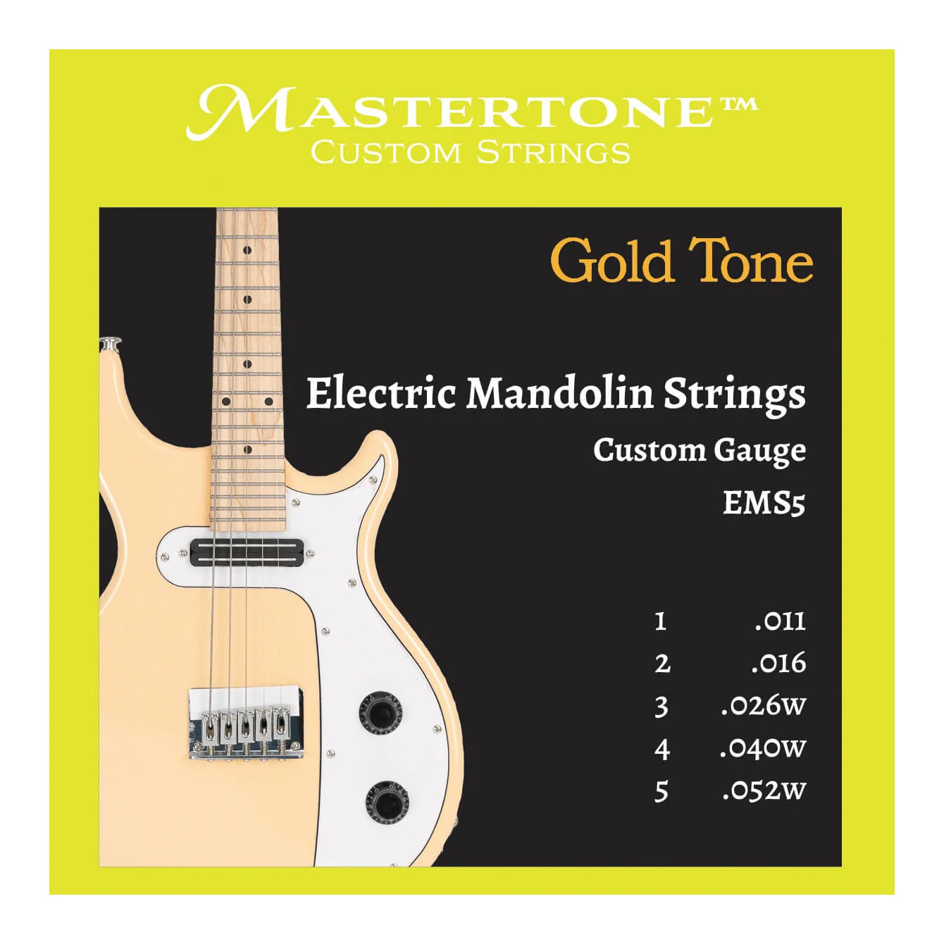 Gold Tone EMS5 Electric 5-String Mandolin Strings