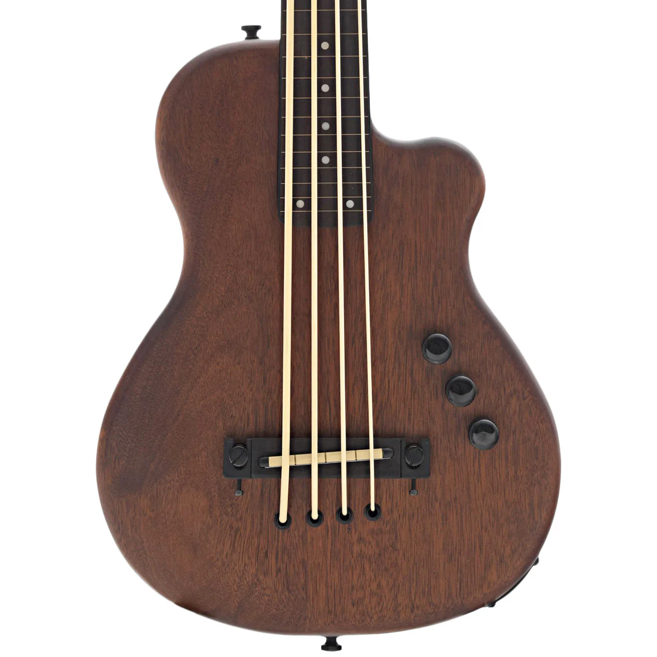 Gold Tone ME-BassFL Fretless Solidbody MicroBass & Gigbag, 23in Scale - Image 2