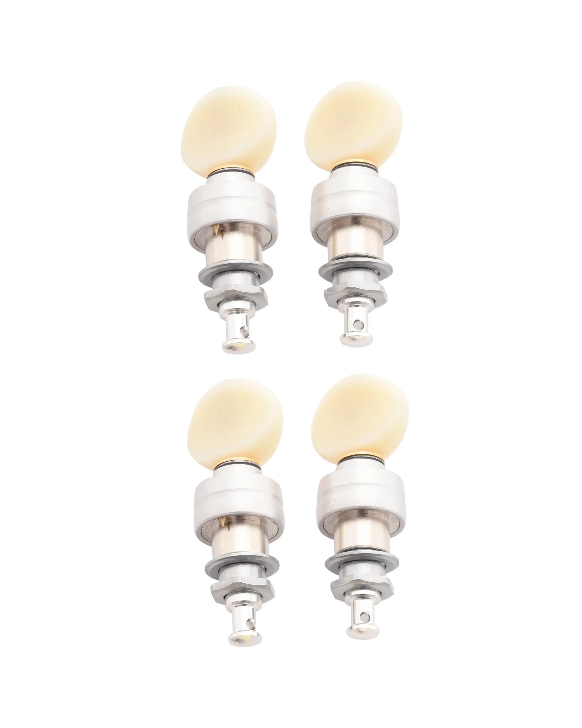 Gotoh Planetary Ukulele Tuners, Chrome White with Vintage White Buttons, Set/4