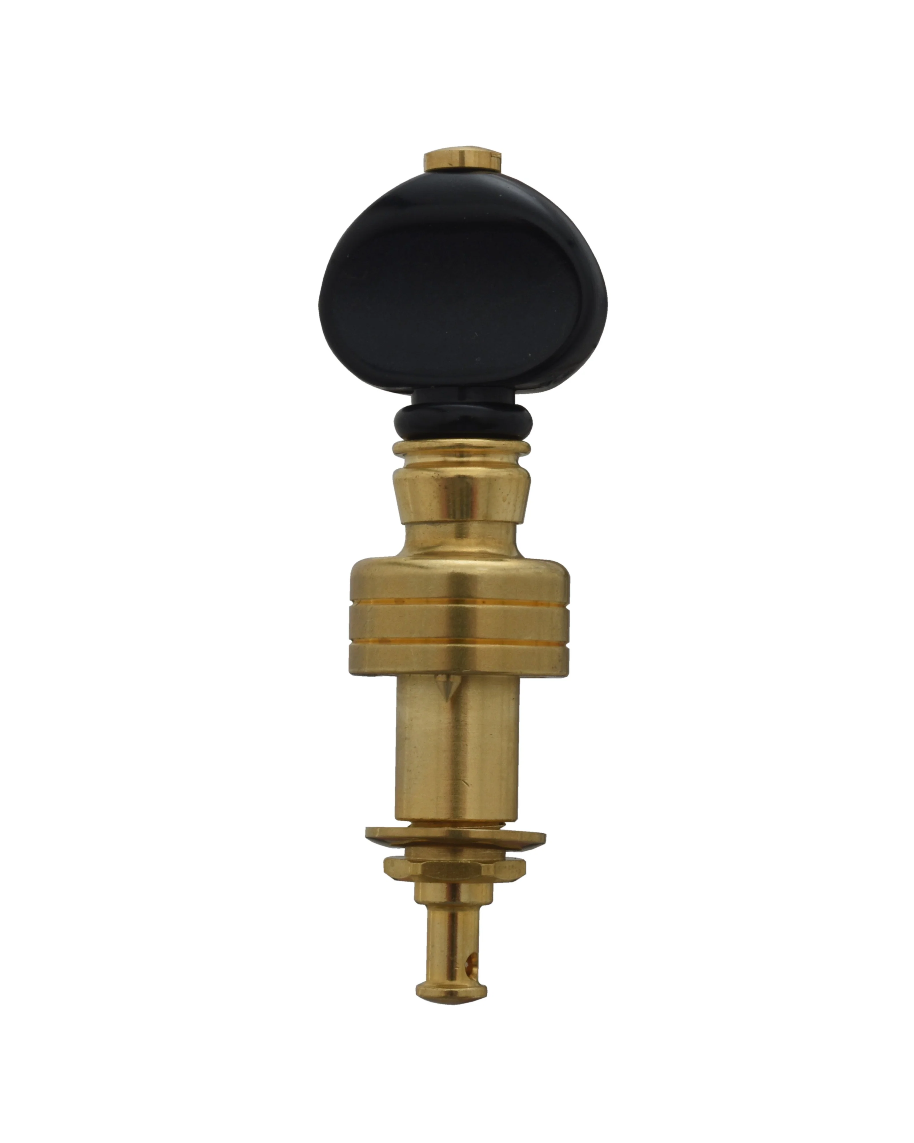 Gotoh Raw Brass Planetary Banjo Tuners, Set of 4, Black Buttons