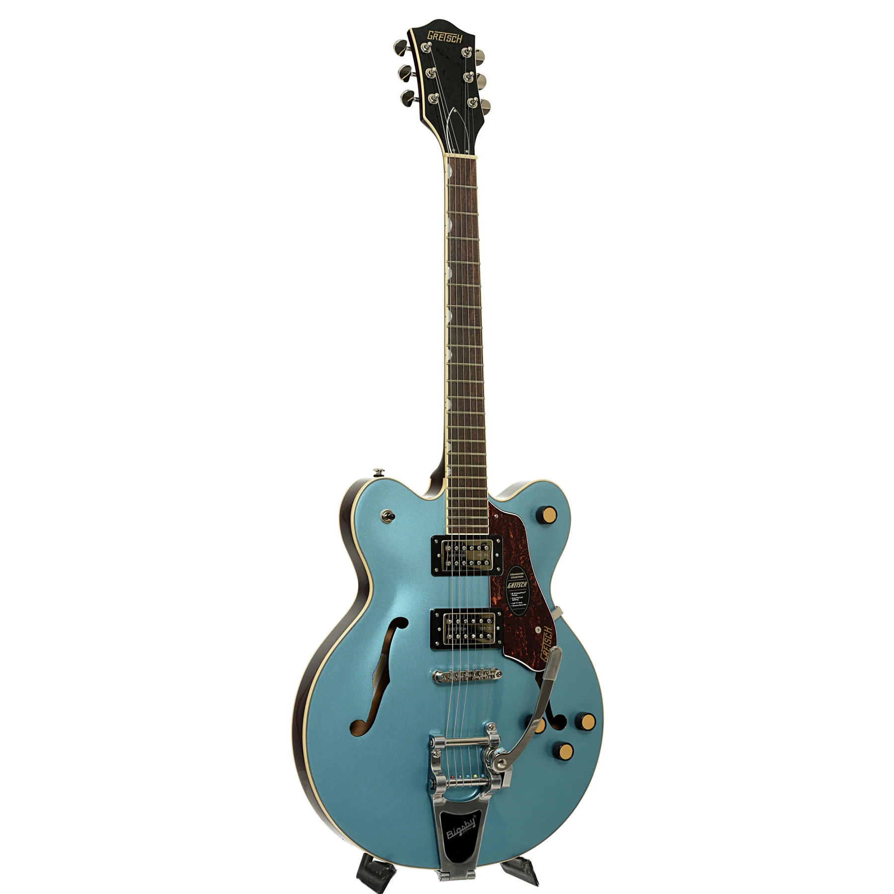 Gretsch G2622T Streamliner Center Block Double-Cut with Bigsby Electric Guitar, Arctic Blue - Image 3