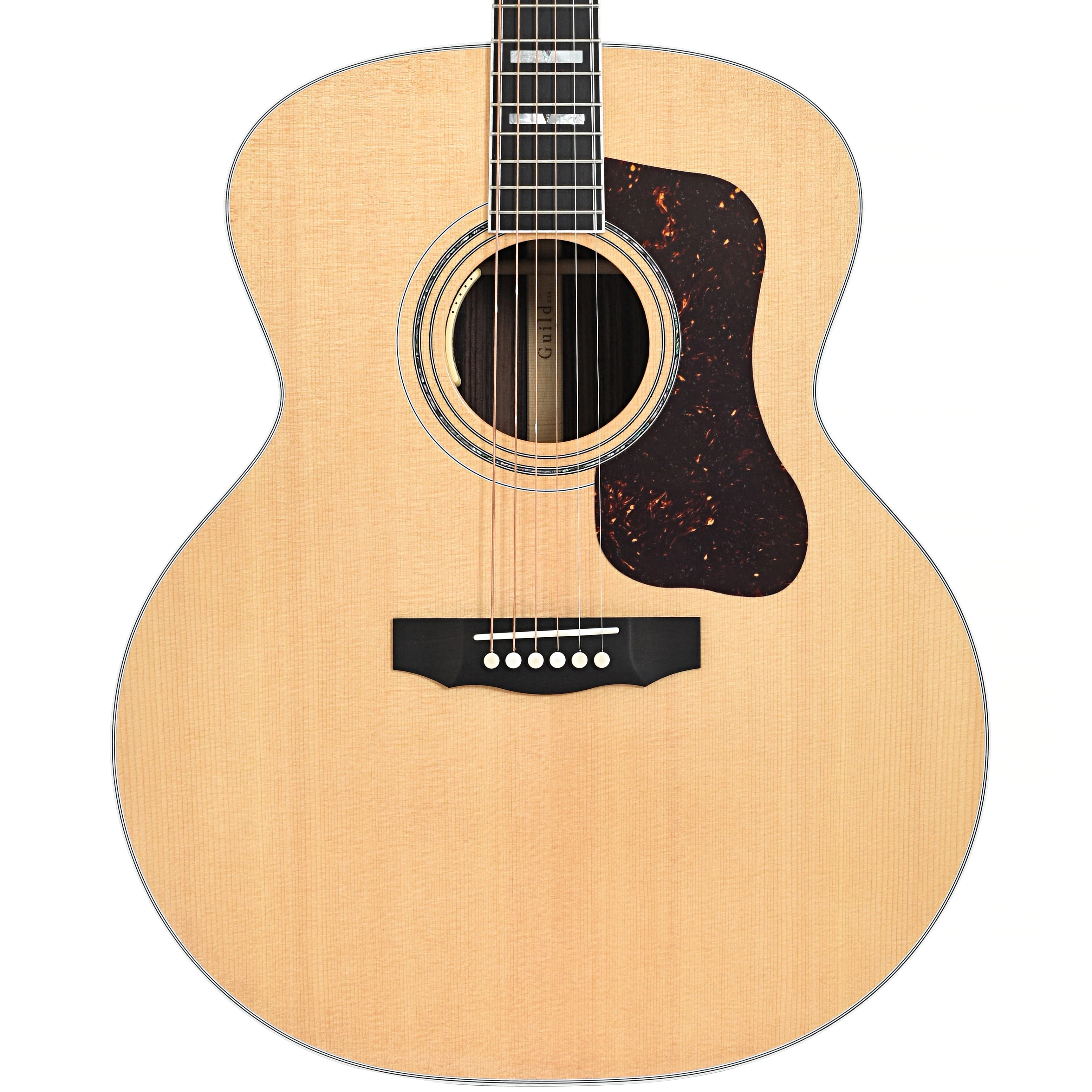 Guild F-55E F-Jumbo Acoustic-Electric Guitar & Case, Natural