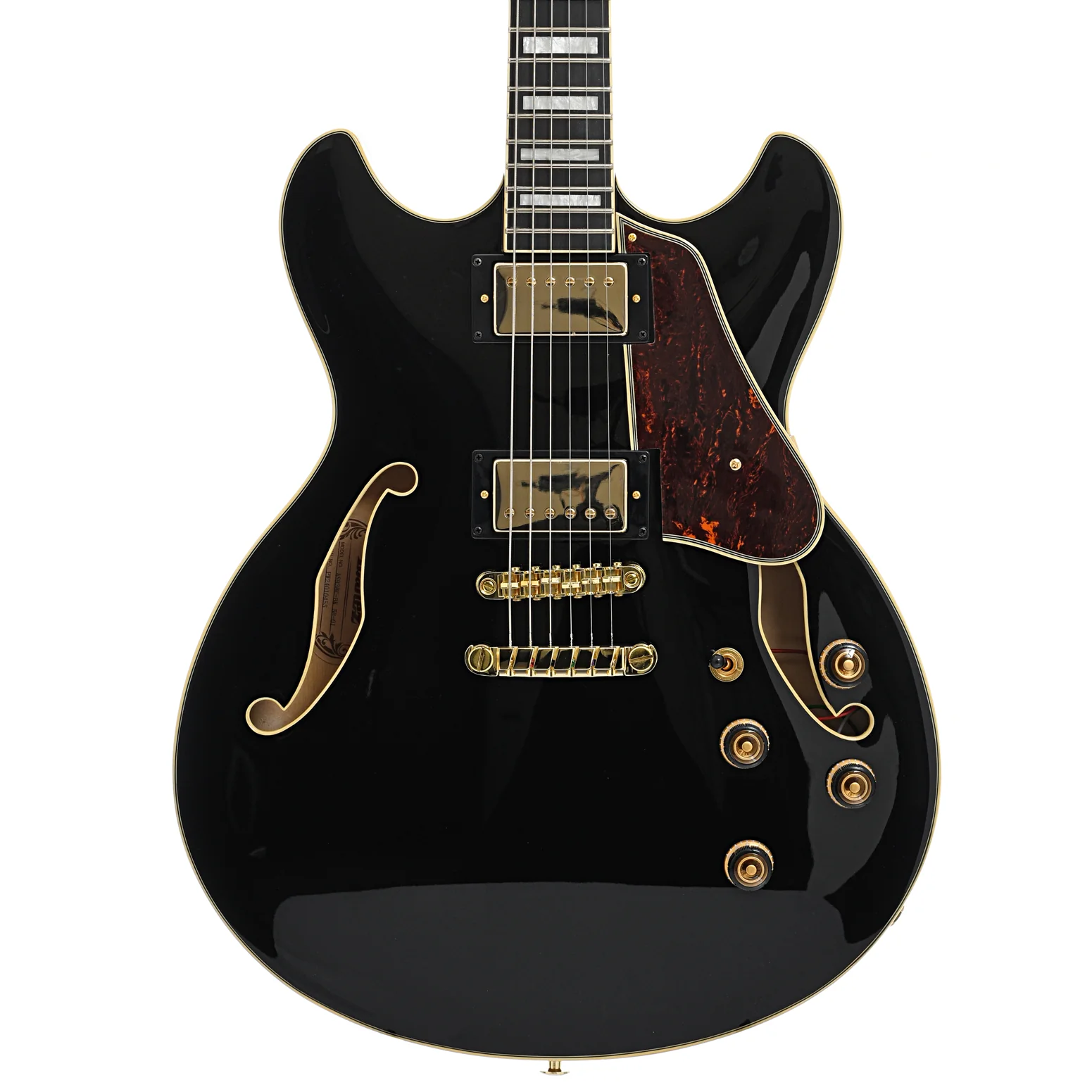 Ibanez AS93BC Artcore Expressionist Semi-hollowbody Electric Guitar, Black - Image 2
