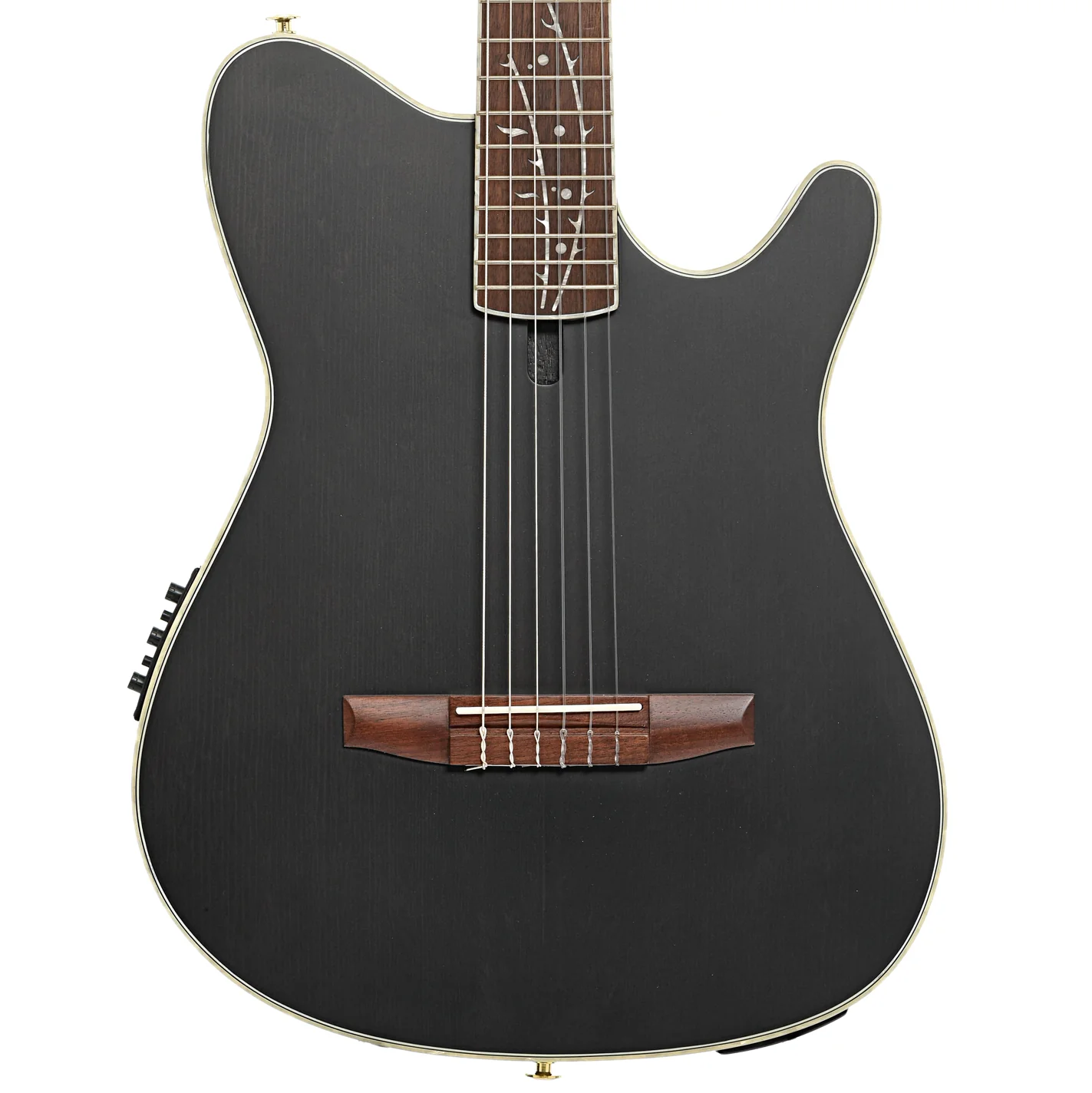 Ibanez TOD10N Tim Henson Signature Nylon String Acoustic-Electric Guitar, Transparent Black Flat