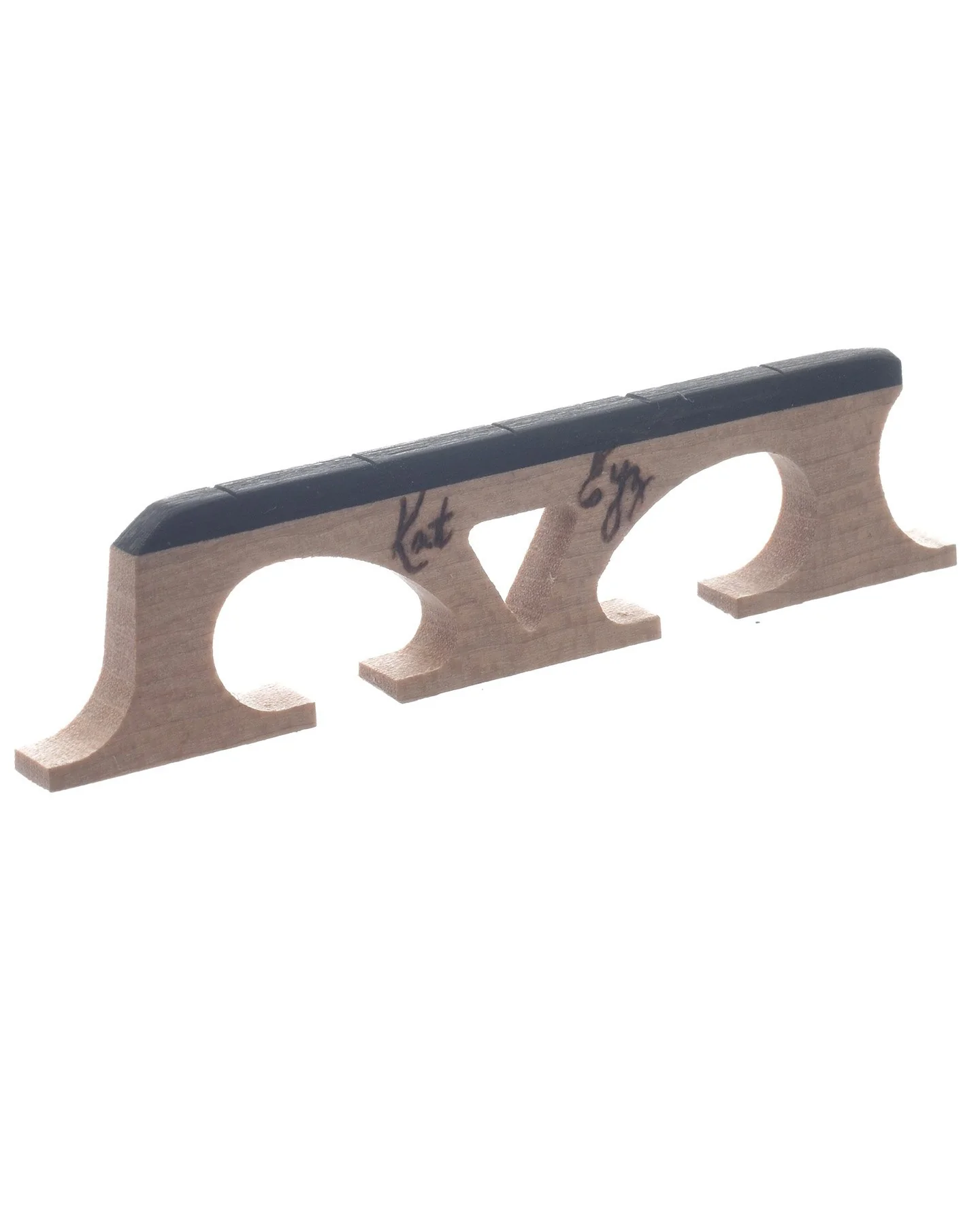 Kat Eyz Old Wood Banjo Bridge, Crowe Spaced, .656" High