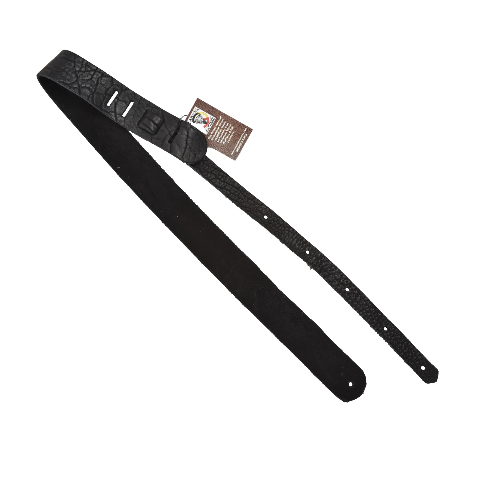 Lakota Leathers 2" Guitar Strap, Black