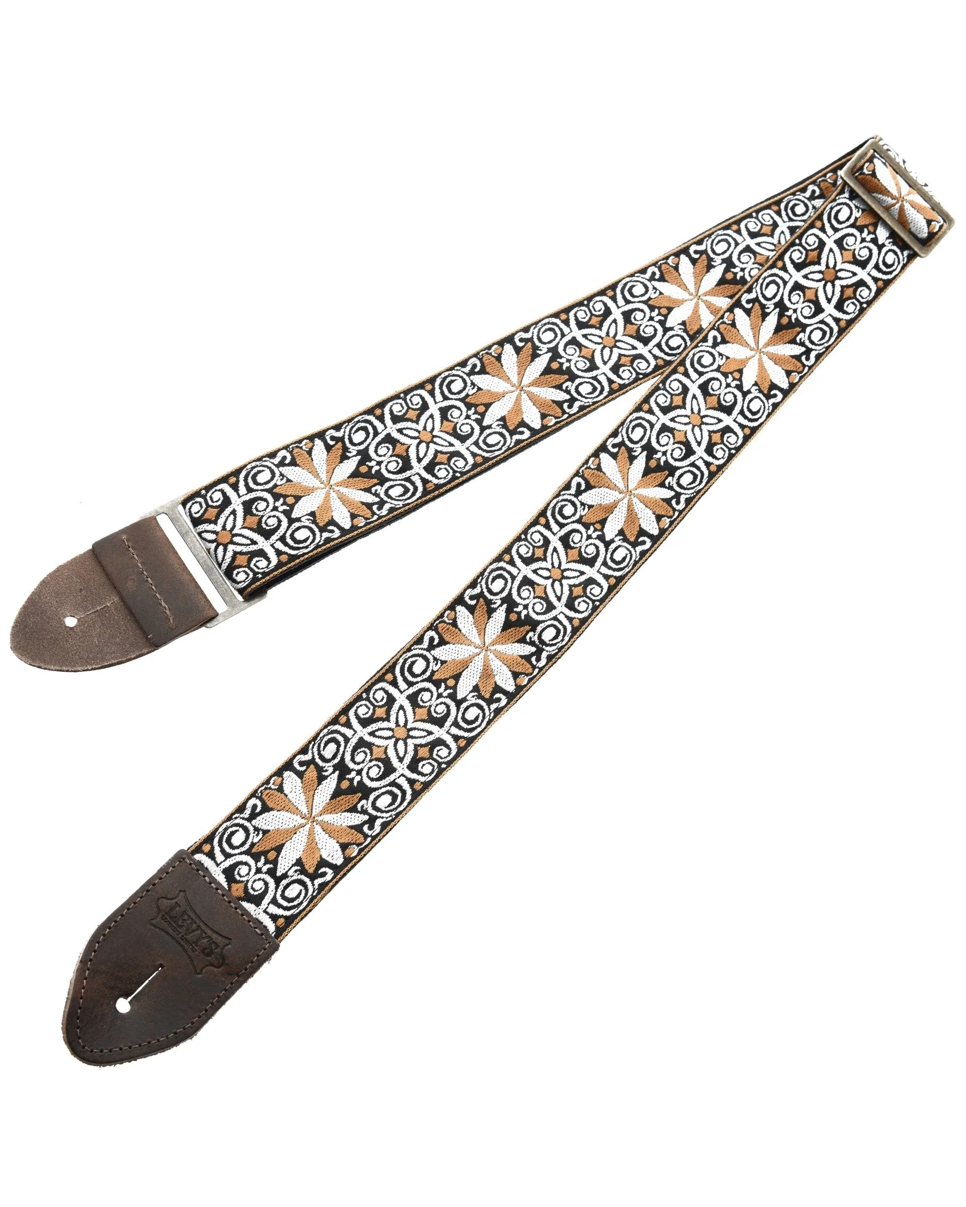 Levy 2" Jacquard Weave Guitar Strap with Hootenanny Design