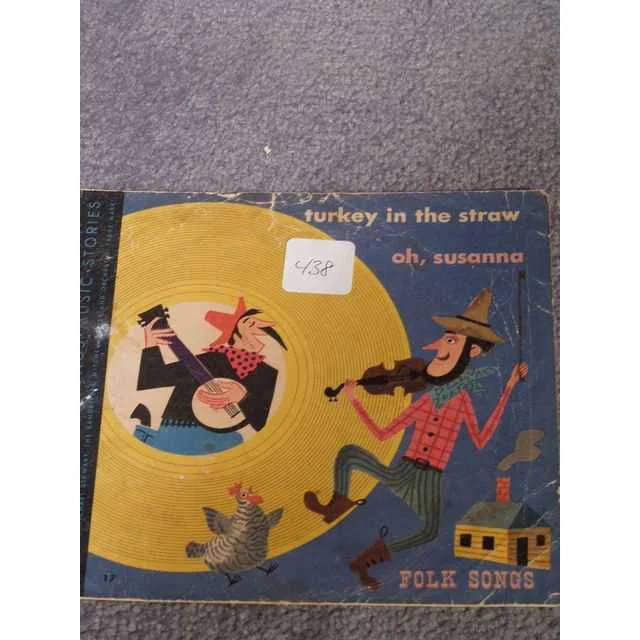 Little Golden Records Sleeve Only (No Record) Featuring Turkey in the Straw and Oh, Susanna