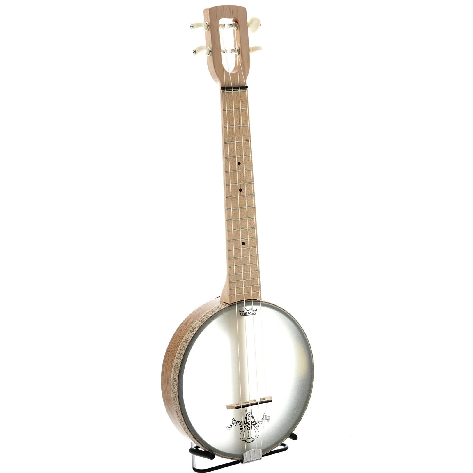 Magic Fluke Company Firefly Concert Banjo Uke, Maple, with Cinch Sack