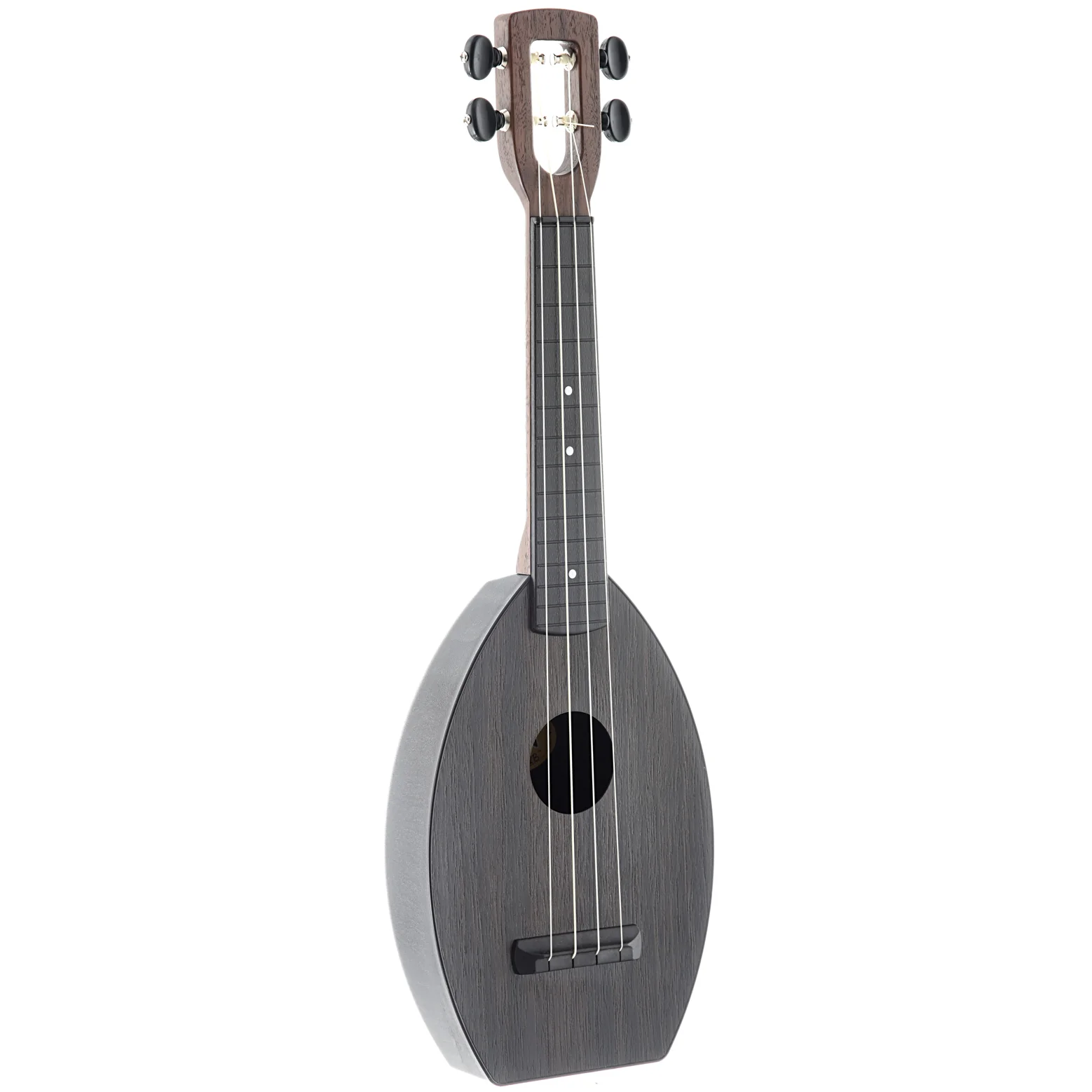 Magic Fluke Company Flea Ukulele, Soprano, Lava Black Finish with Gigbag