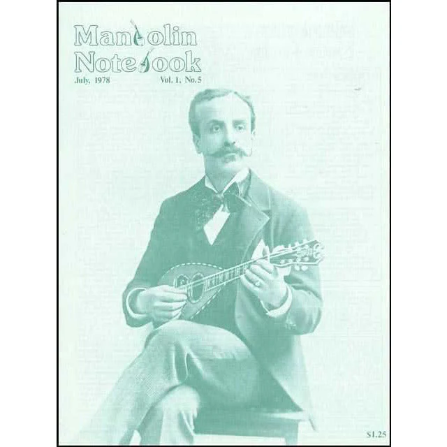 Mandolin Notebook V1, #5, 1978