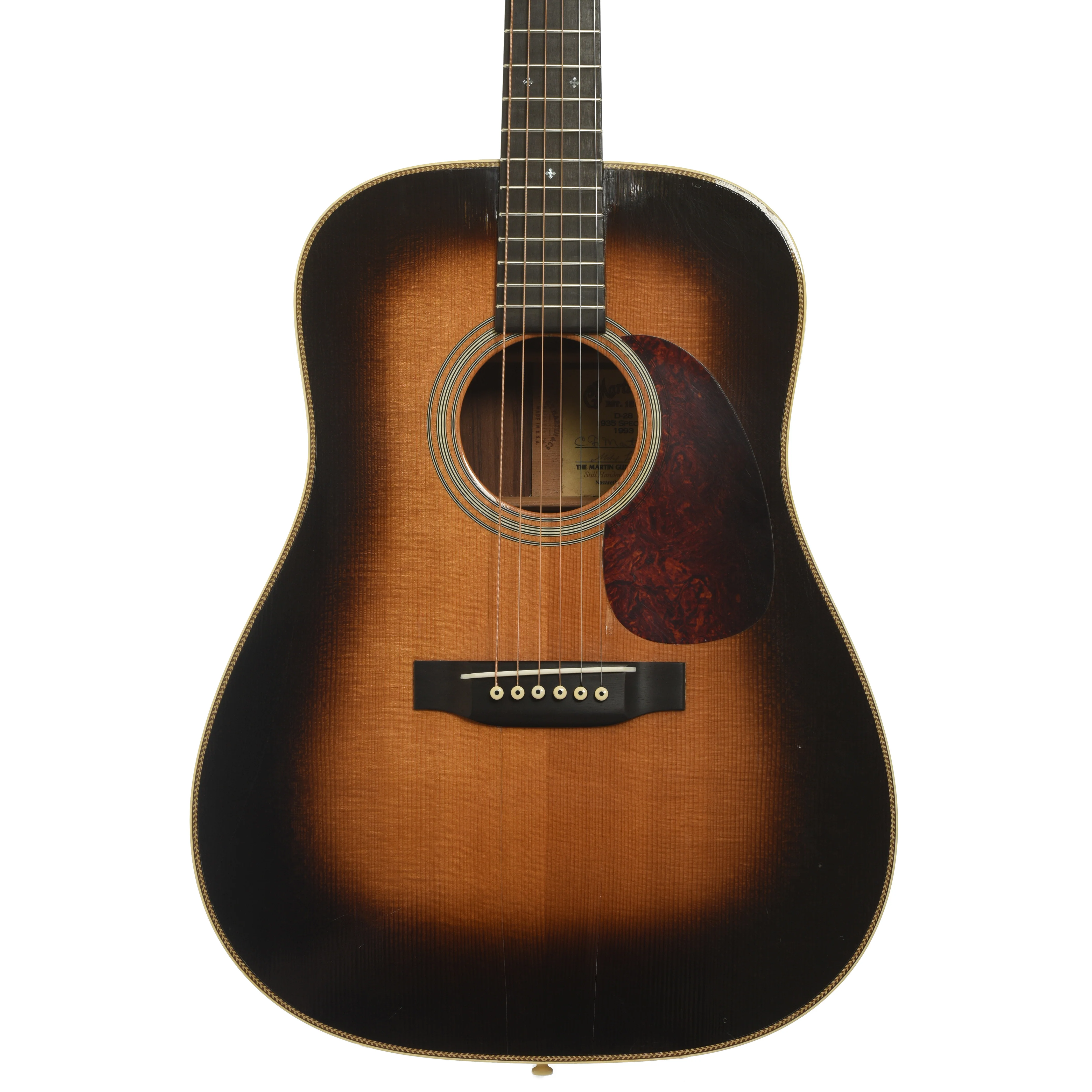Martin D-28 1935 Special Sunburst Acoustic Guitar (1993)