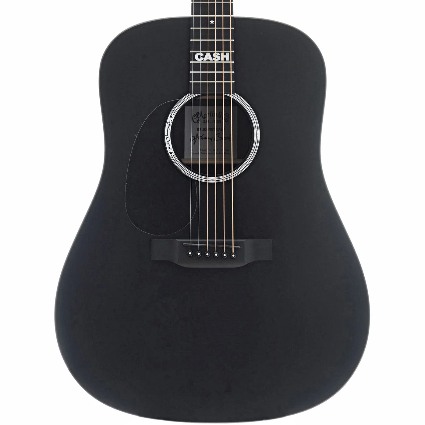 Martin DX Johnny Cash Lefthanded Guitar with Pickup & Gigbag