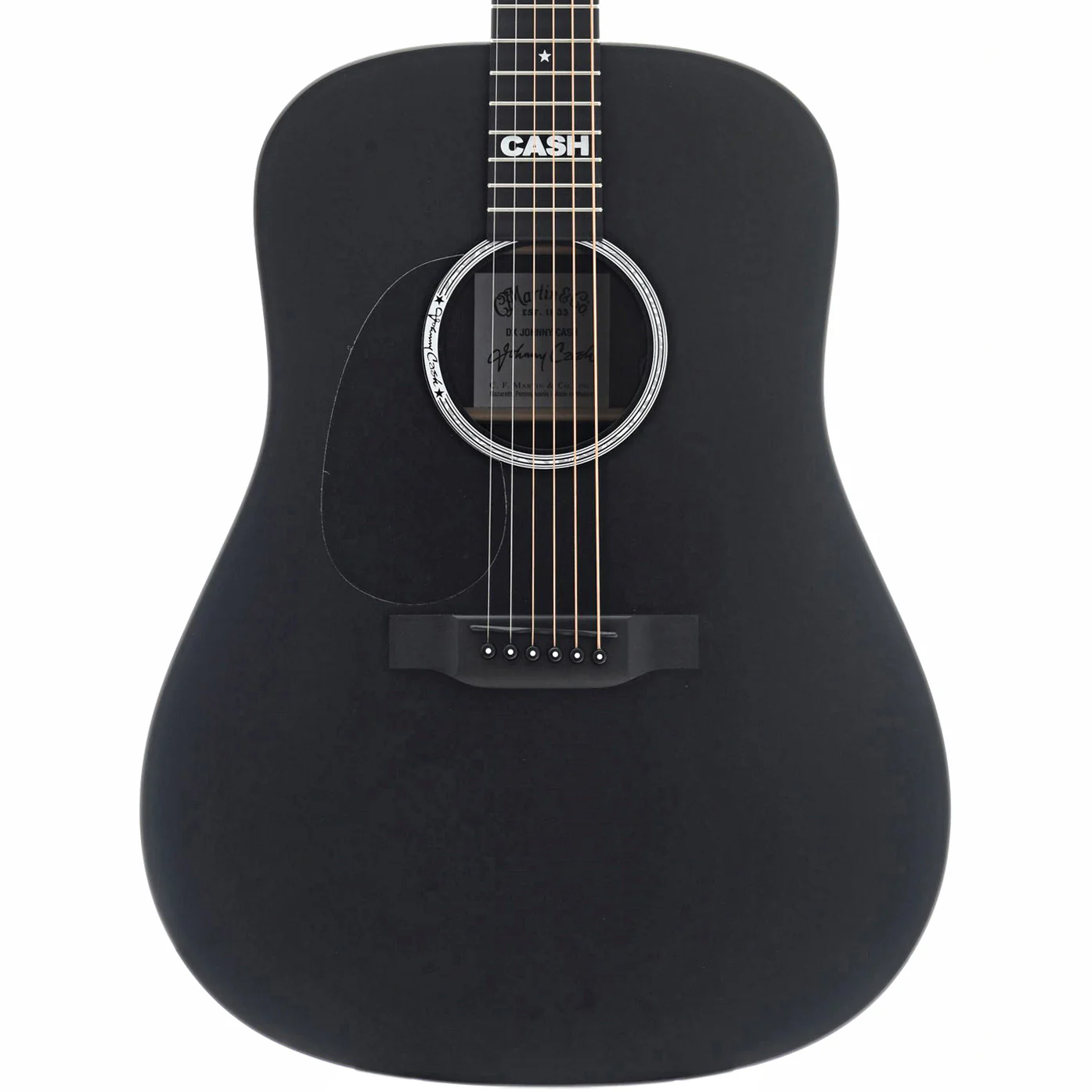 Martin DX Johnny Cash Lefthanded Guitar with Pickup & Gigbag - Image 2
