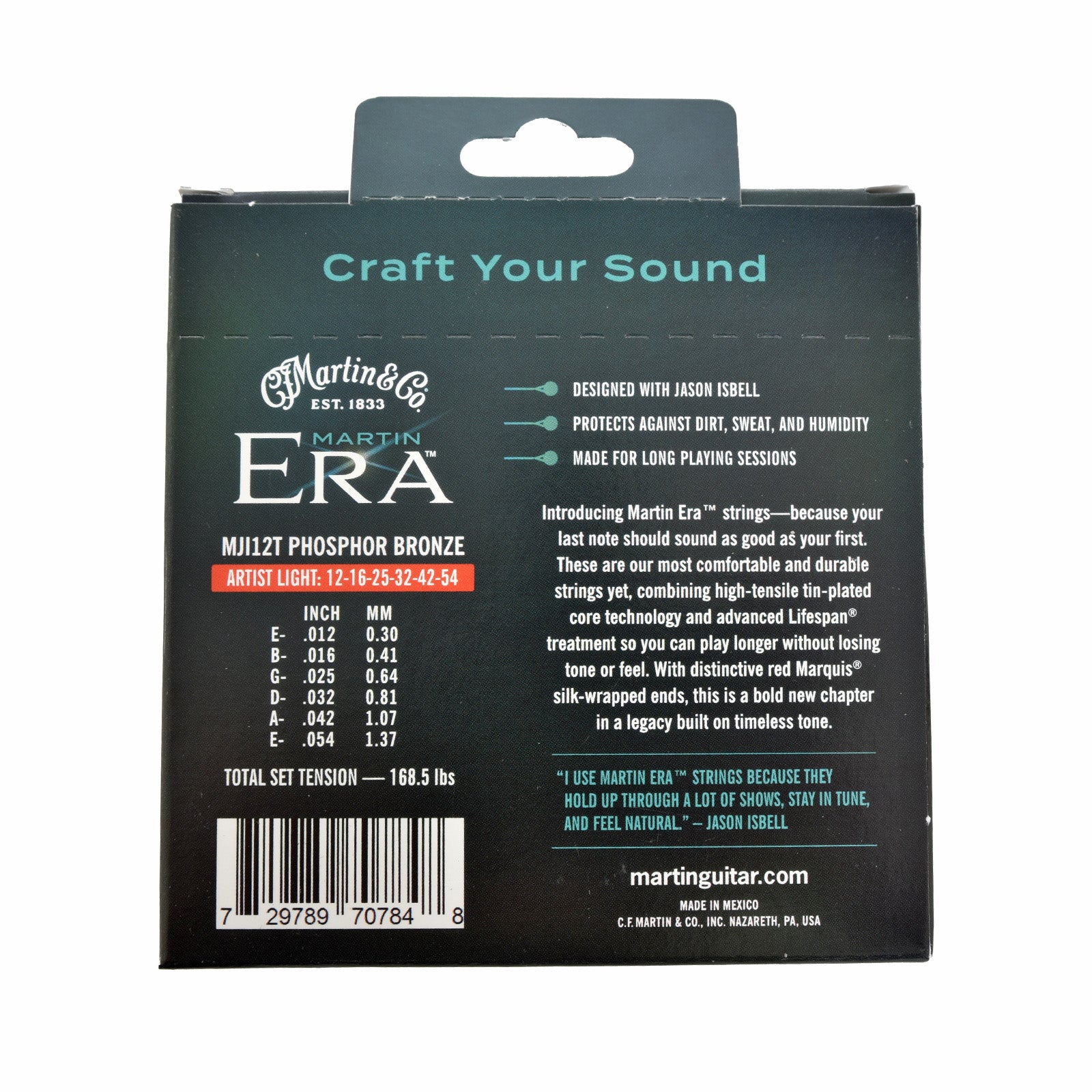 Martin MJIT12 Era Treated Jason Isbell Acoustic Guitar Strings, Light - Image 3