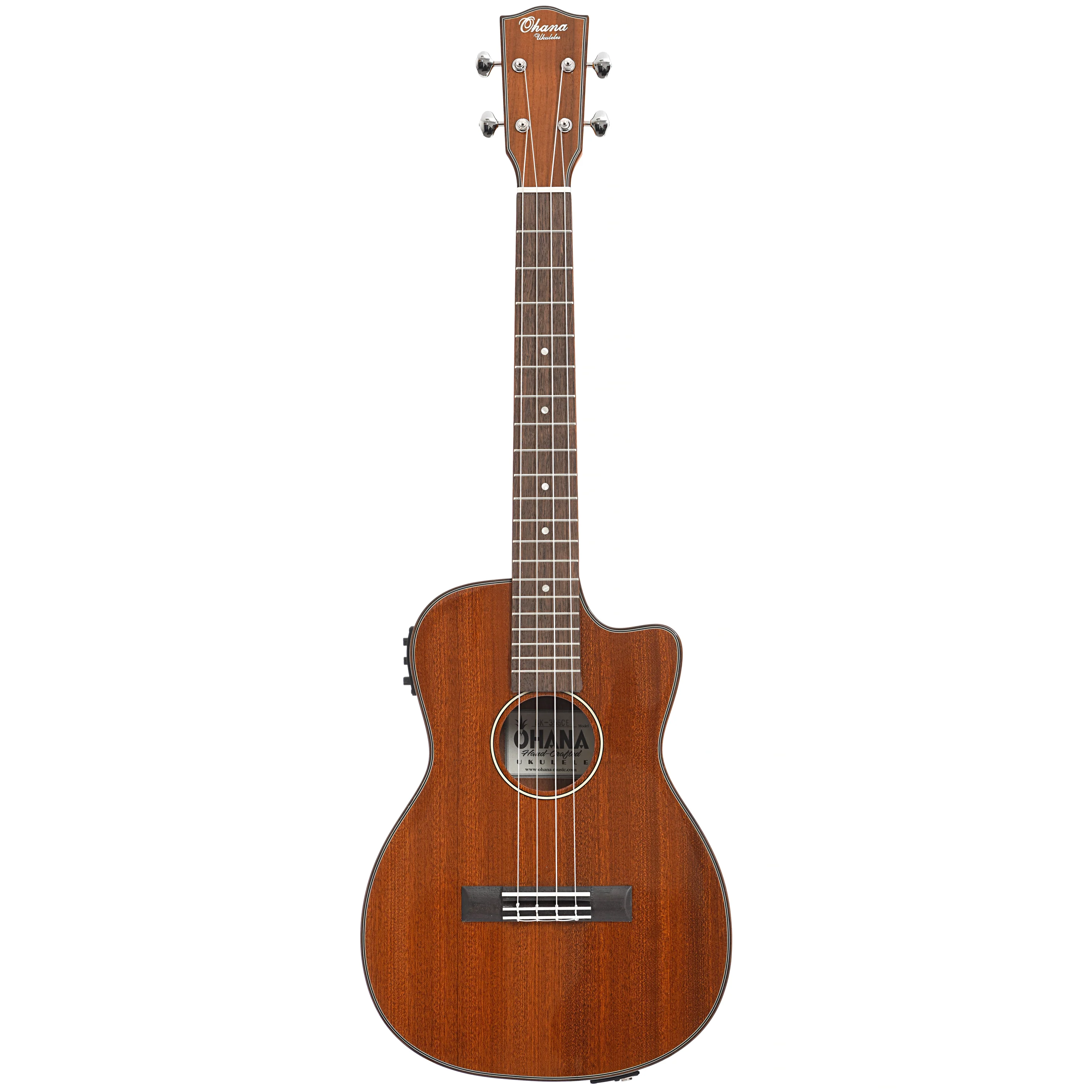 Ohana BK-35GCE Acoustic-Electric Baritone Ukulele - Image 13