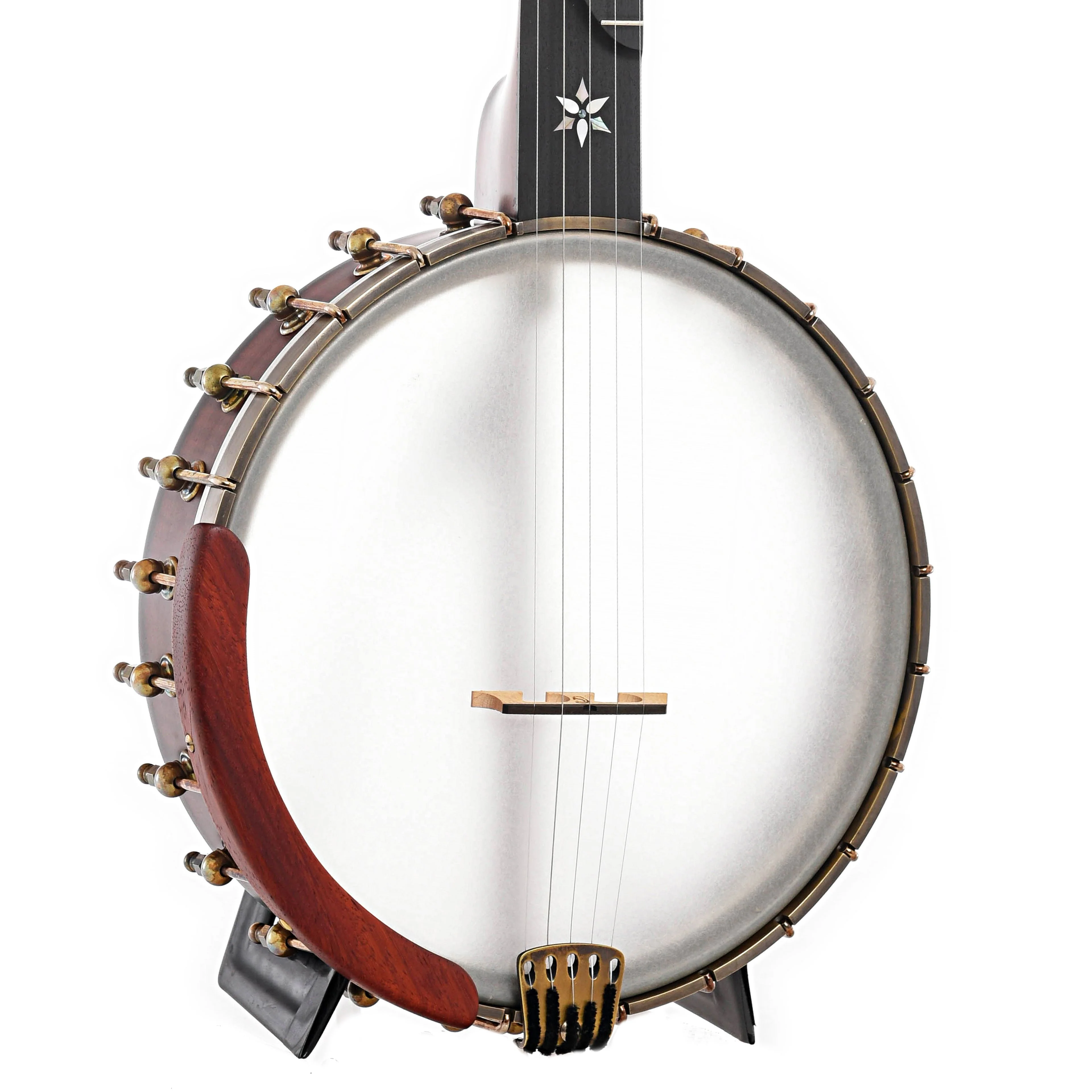 Ome Mira 11" Openback Banjo & Case, Curly Maple, Tubaphone Tone Ring, Radiused Fretboard