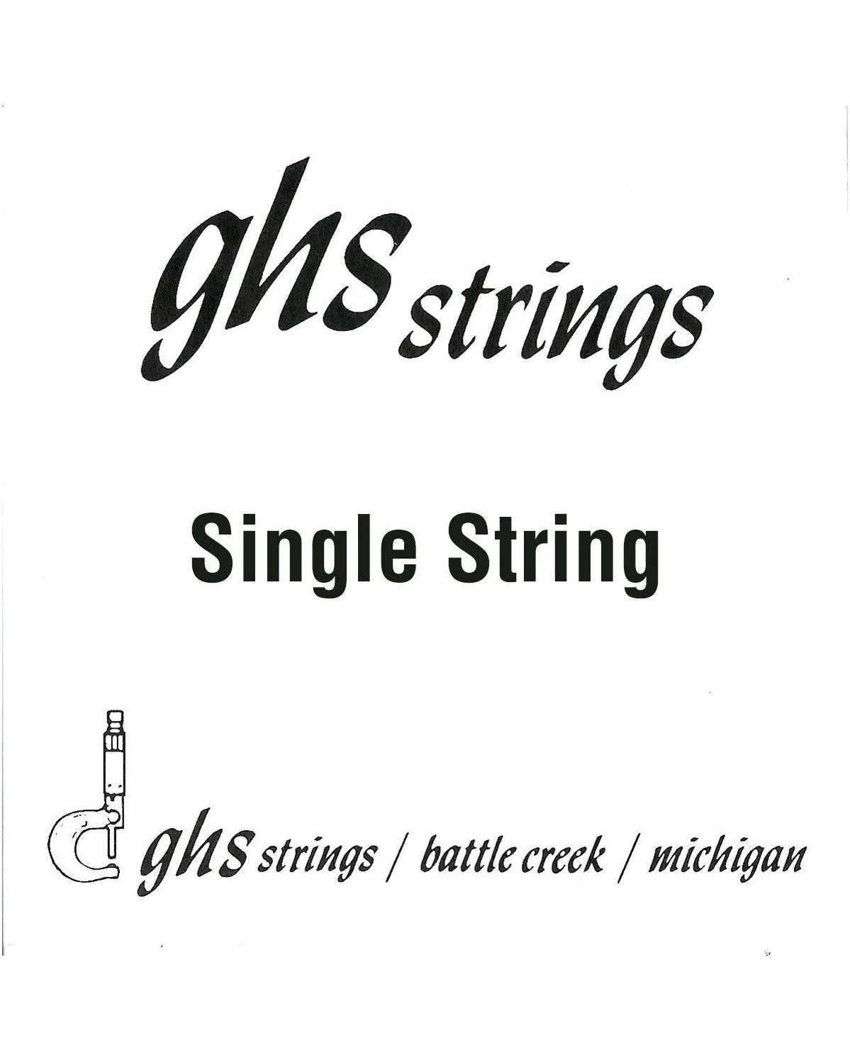GHS Phosphor Bronze Loop End Single String, .022in