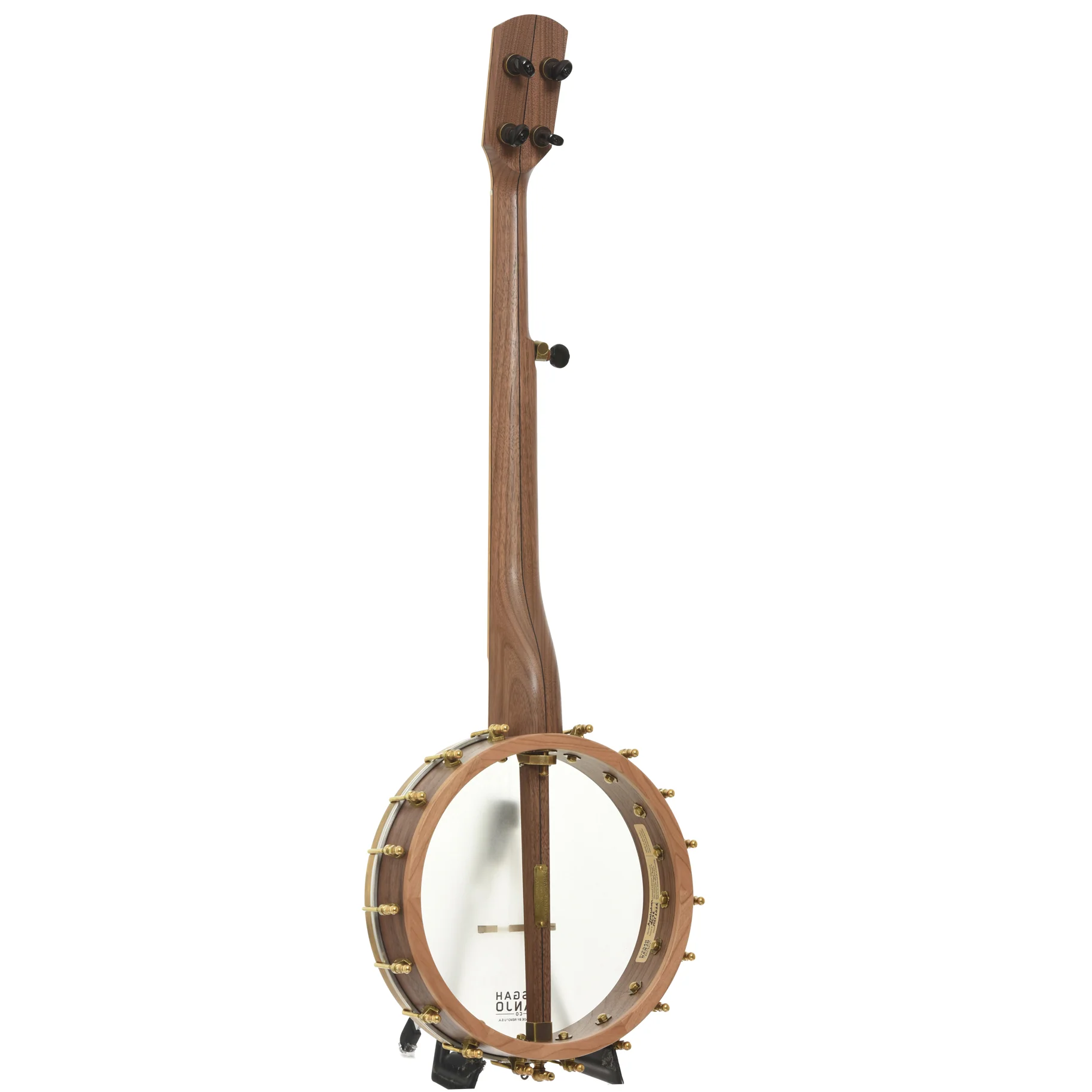 Pisgah Appalachian 11in Short Scale Openback Banjo & Gigbag, Walnut - Image 12