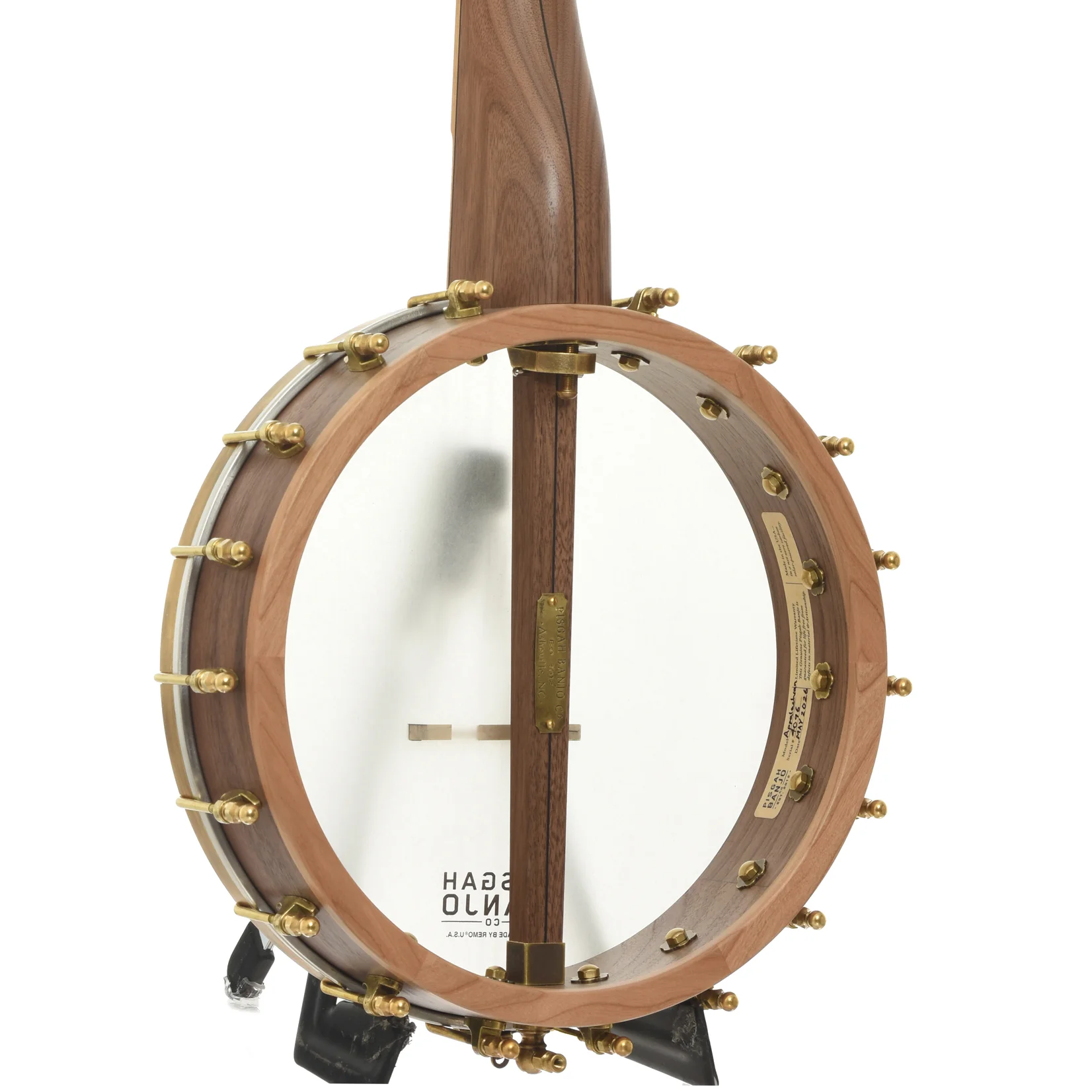 Pisgah Appalachian 11in Short Scale Openback Banjo & Gigbag, Walnut - Image 13