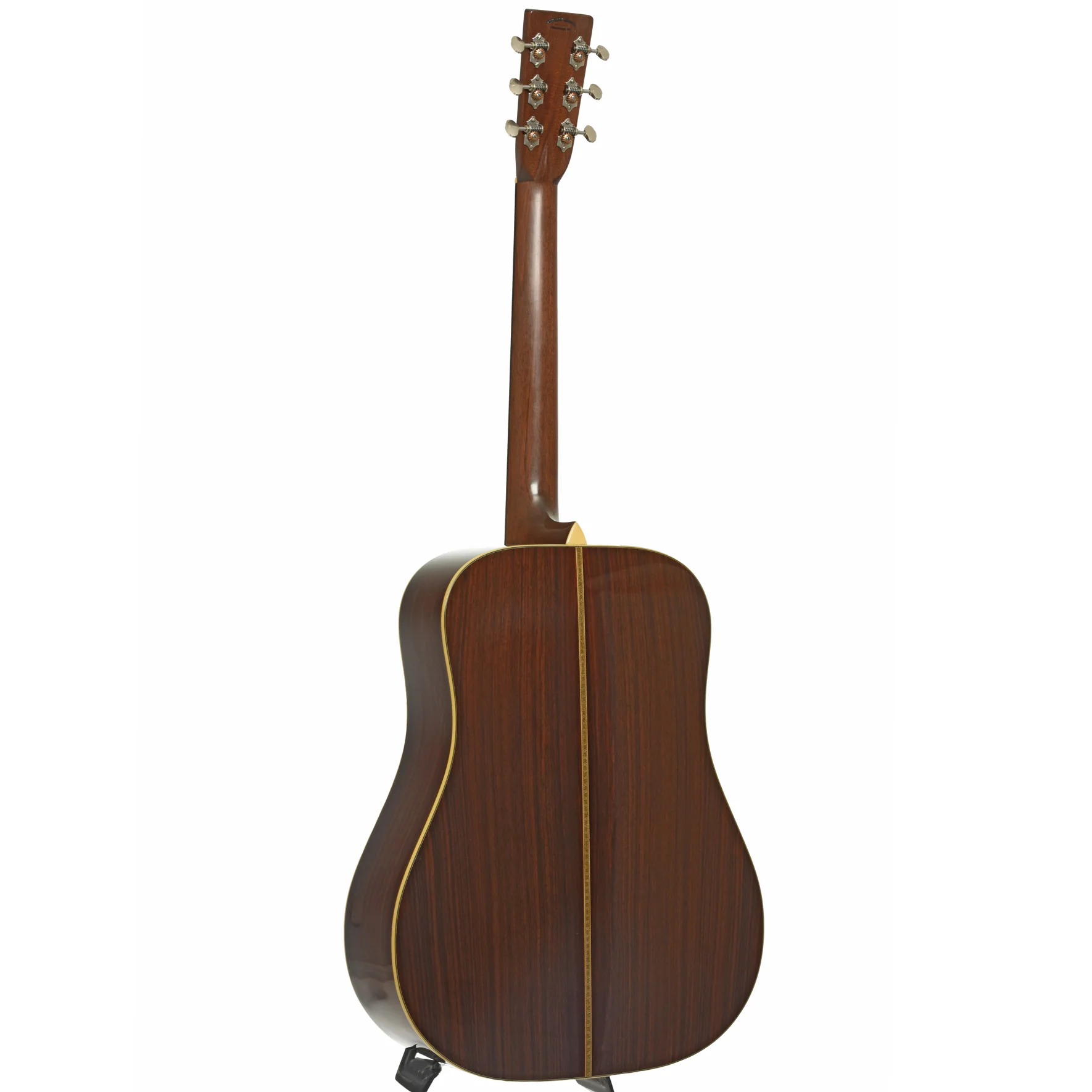 Pre-War Guitars Co. Herringbone Dreadnought East Indian Rosewood Acoustic Guitar, Level 1 Aging - Image 12