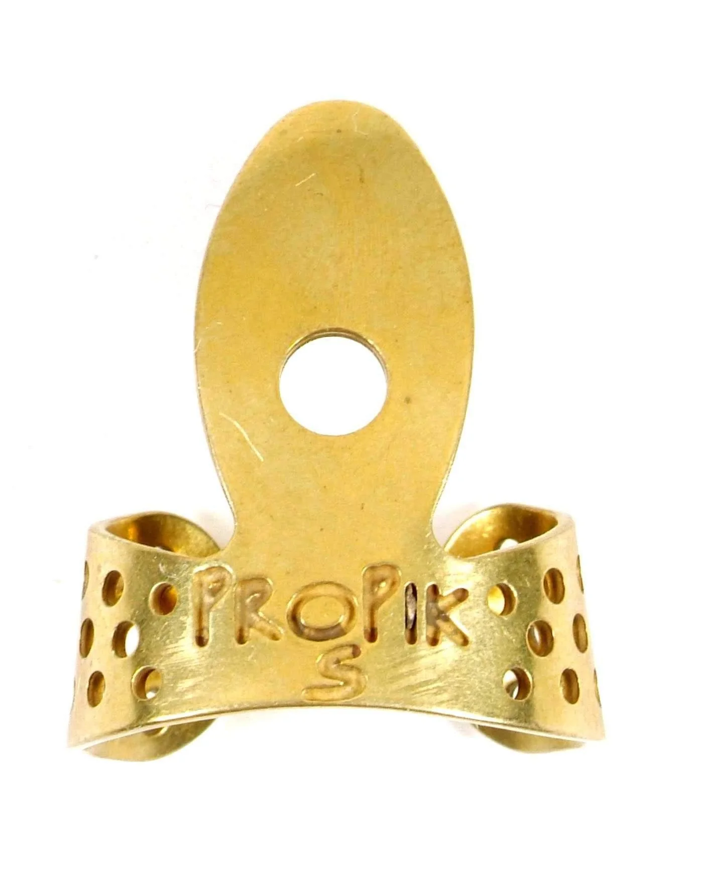 Propik Brass Fingerpick, Single Wrap, Small