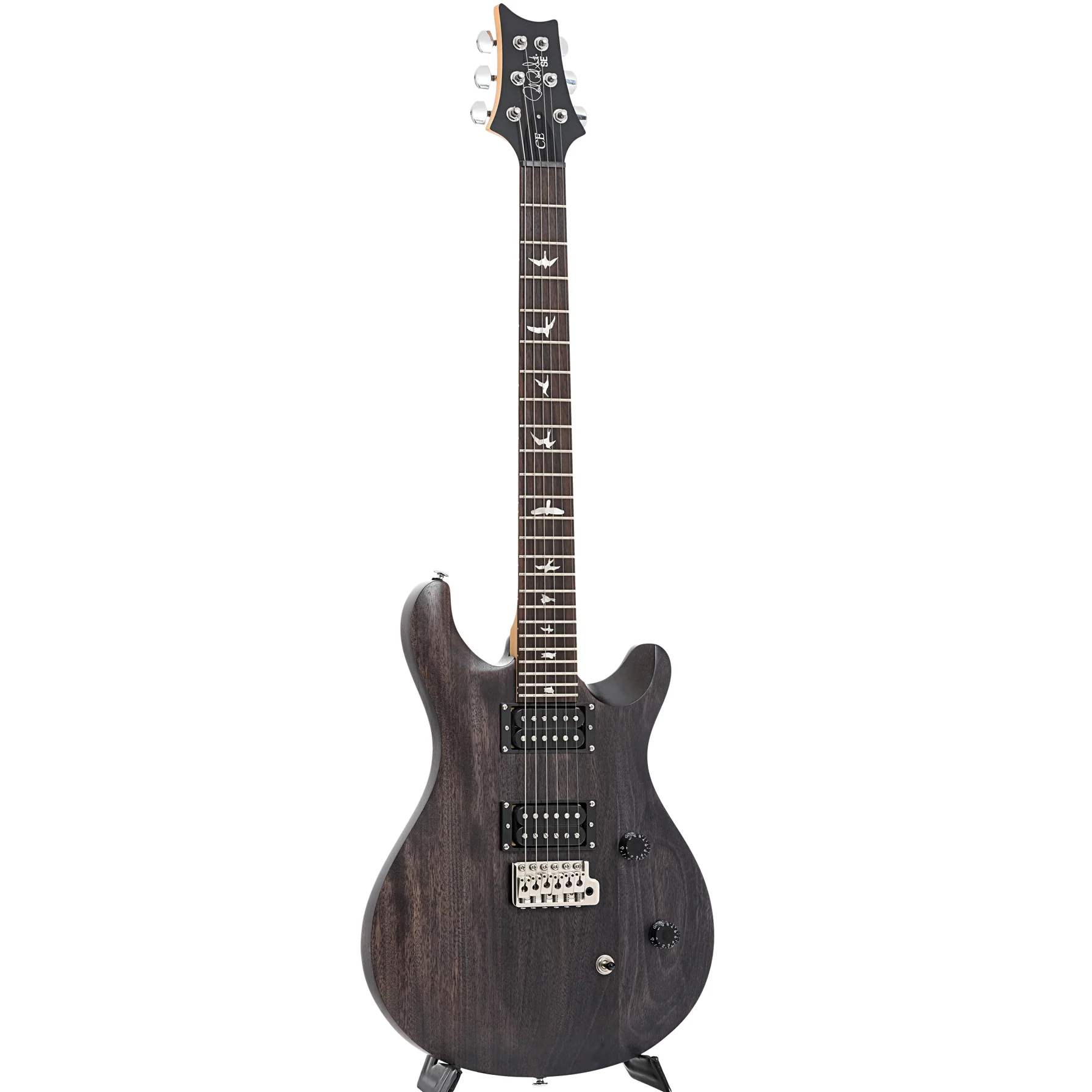 PRS SE CE24 Standard Satin Electric Guitar & Gigbag, Charcoal - Image 3