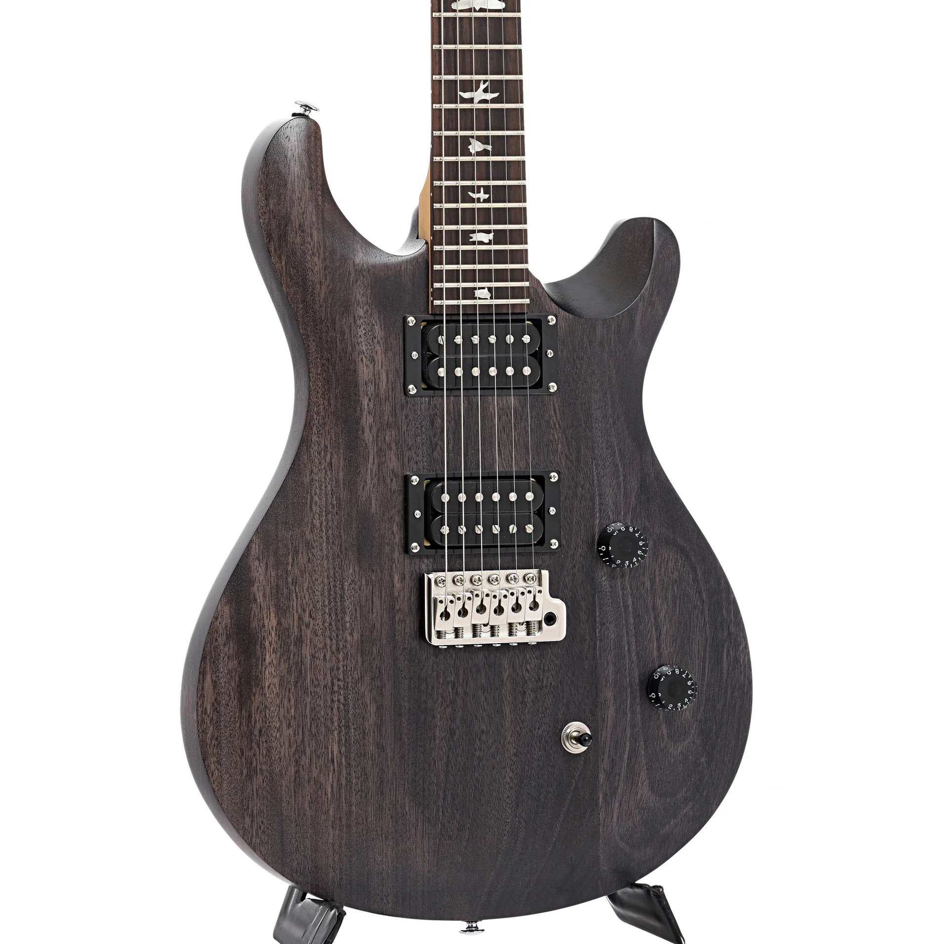 PRS SE CE24 Standard Satin Electric Guitar & Gigbag, Charcoal - Image 4