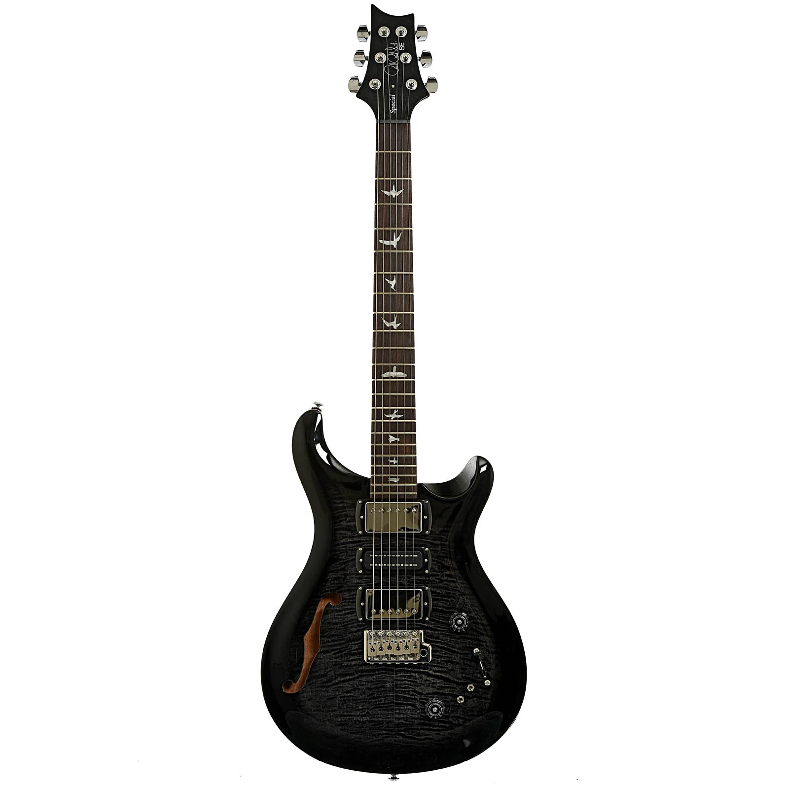 PRS SE Special Semi-Hollow Electric Guitar & Gigbag, Charcoal Burst - Image 13