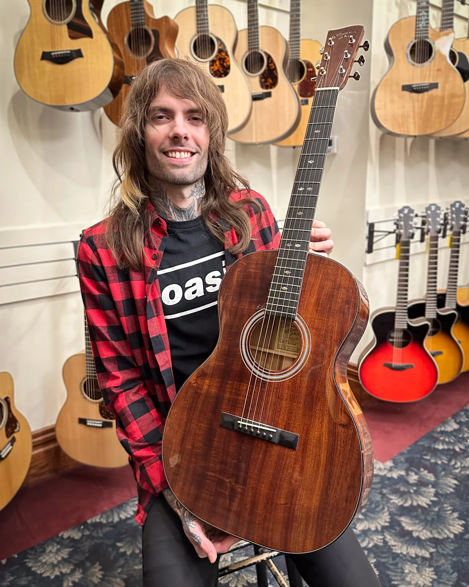 Recording King Koa 12-Fret 000 Acoustic Guitar