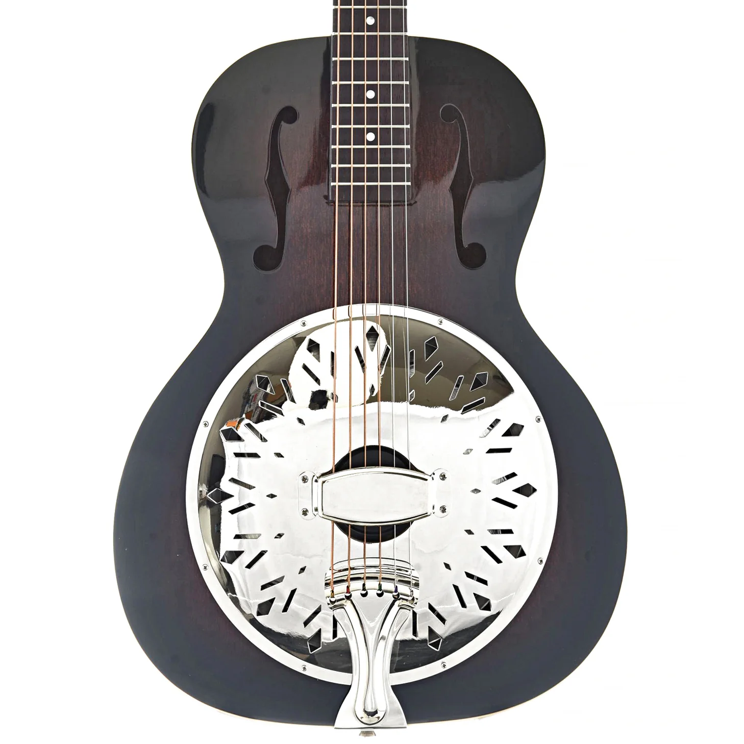 Recording King Rattlesnake Wood Body Roundneck Resonator Guitar with Fishman Pickup - Image 13