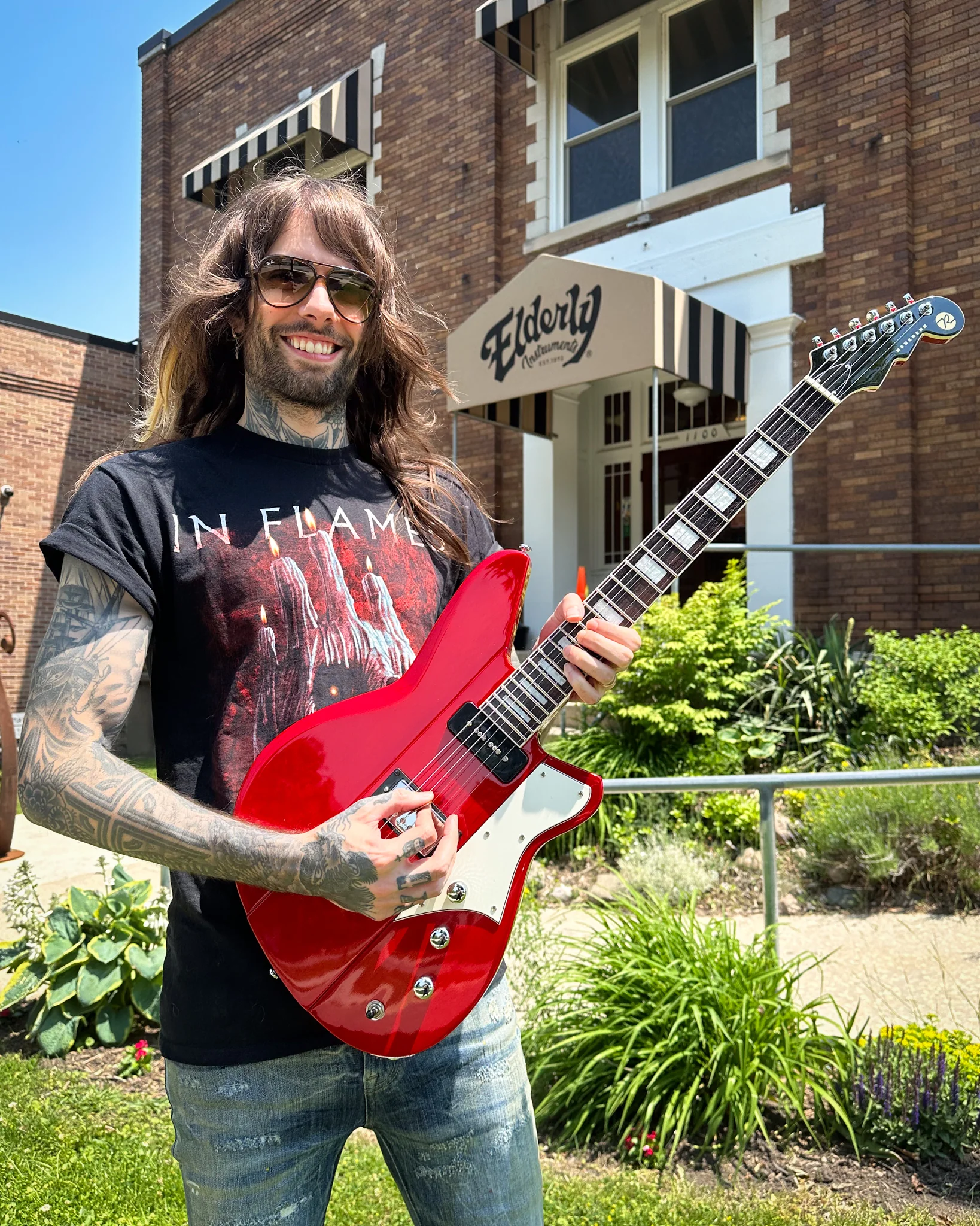 Reverend Warhawk DAW Electric Guitar, Transparent Cherry