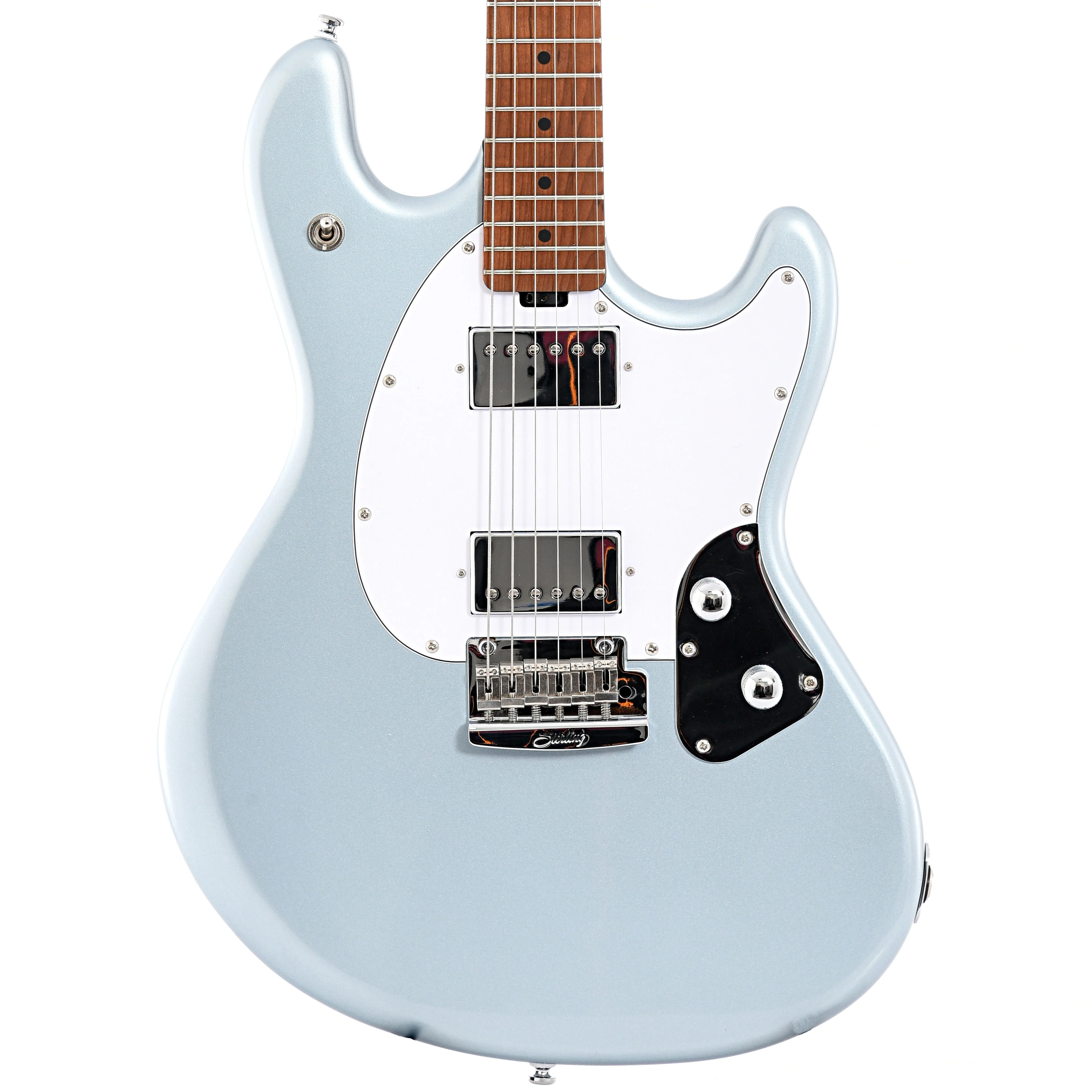 Sterling by Music Man StingRay SR50 Electric Guitar, Firemist Silver - Image 2