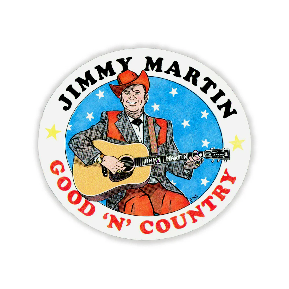 Trad Music Superhero Stickers by Square Dance Agency, Jimmy Martin