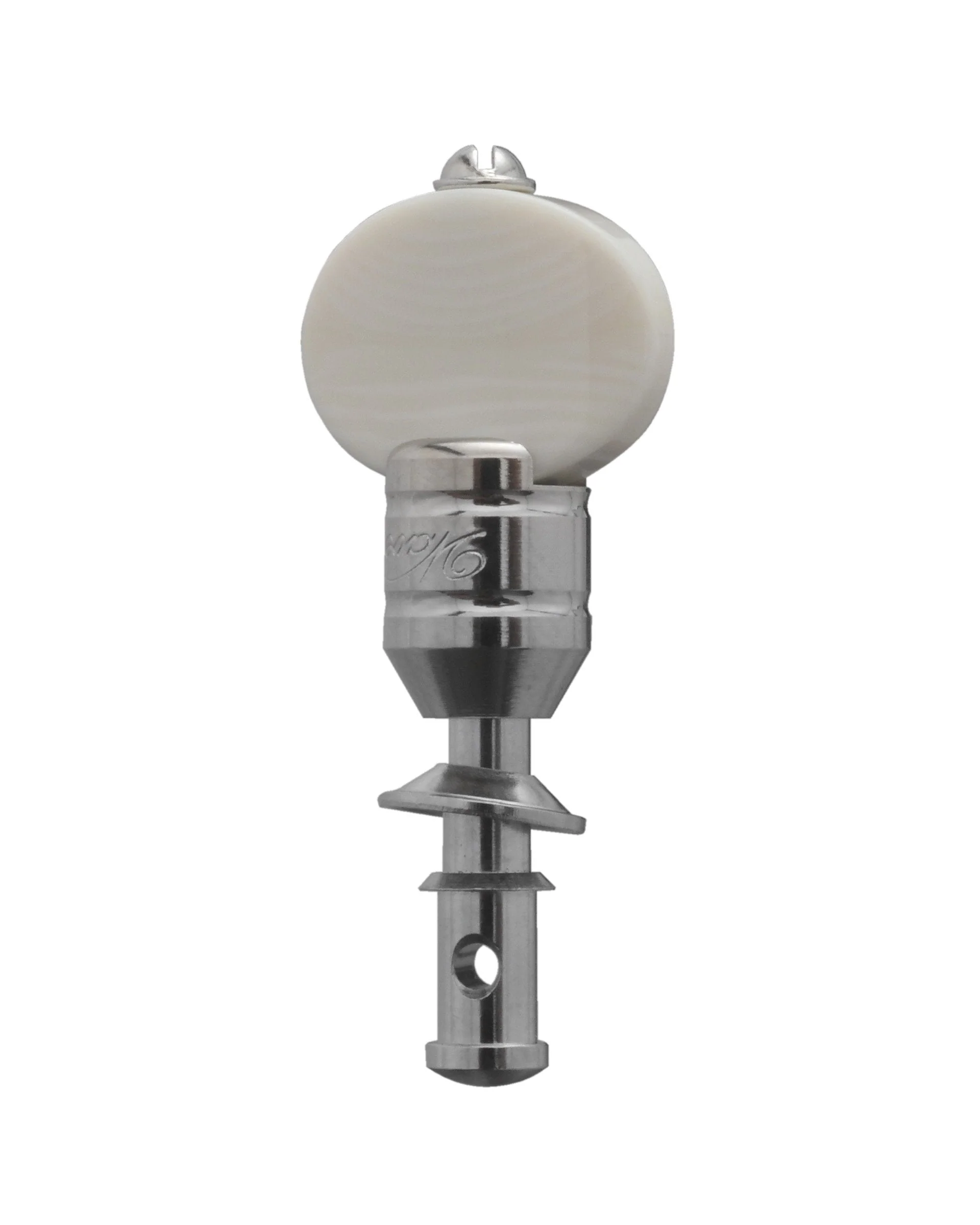 Waverly Nickel Friction Uke Pegs, Ivoroid Buttons (Set of 4)